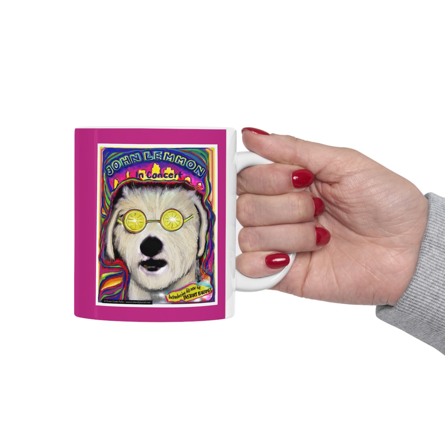 Sir Brennan John Lemmon - inspired by - John Lennon - John Lennon mugs - John Lennon fans - Beatle fans - music themed mugs