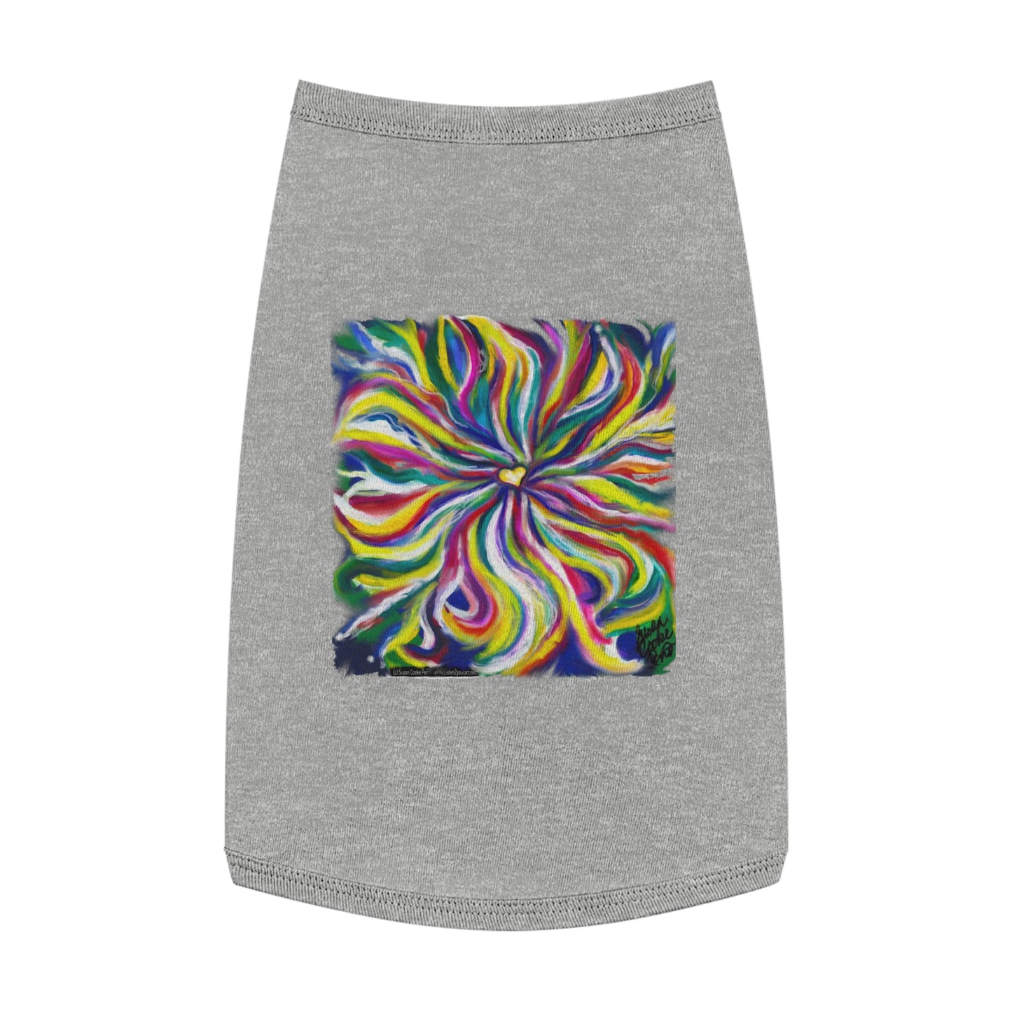 Artsy Dog t-shirt - Art palette - artist - pet shirt - pet t-shirt - dog t-shirt - cat t-shirt - pet tee - dog clothes