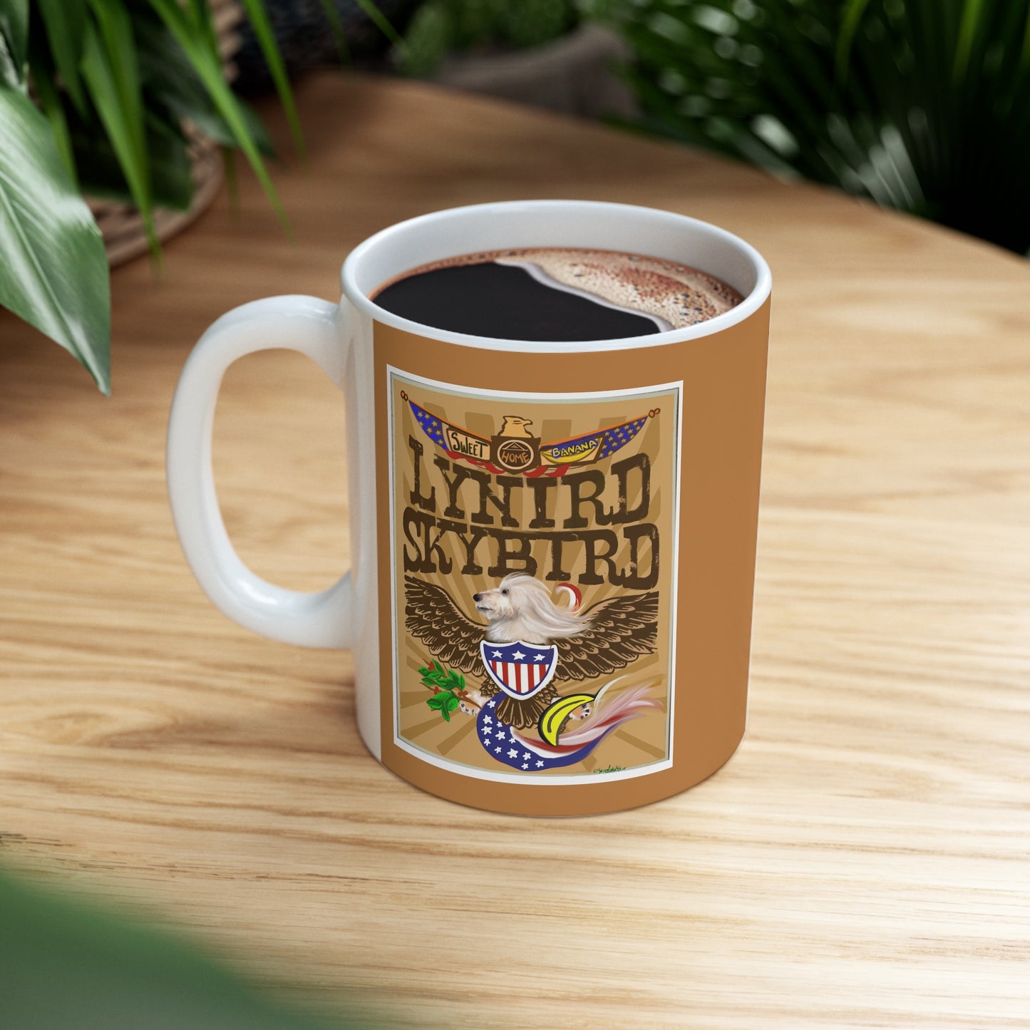Sir Brennan Lynird Skybird - inspired by - Lynyrd Skynyrd - free bird - Ceramic Coffee Mug - Lynyrd Skynyrd - Skynyrd gifts - funny mugs