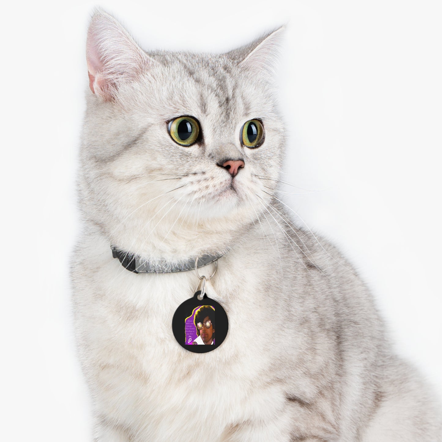 Prince-inspired Metal - Pet Tag - Pet charm - Pet gift - dog charm - cat charm - cat tag - dog jewelry - cat jewelry - prince - prince jewelry - prince pet