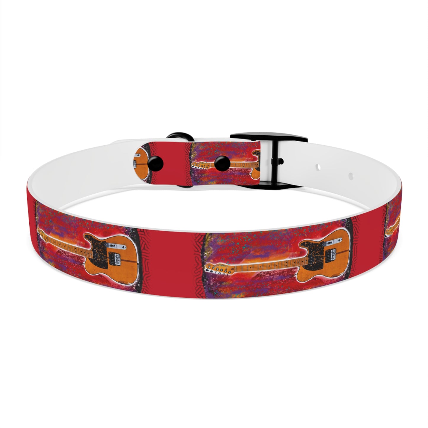 Prince - Guitar - Dog Collar - Prince dog collar - guitar dog collar - custom dog - gifts - guitar gift - guitar themed - rock n roll