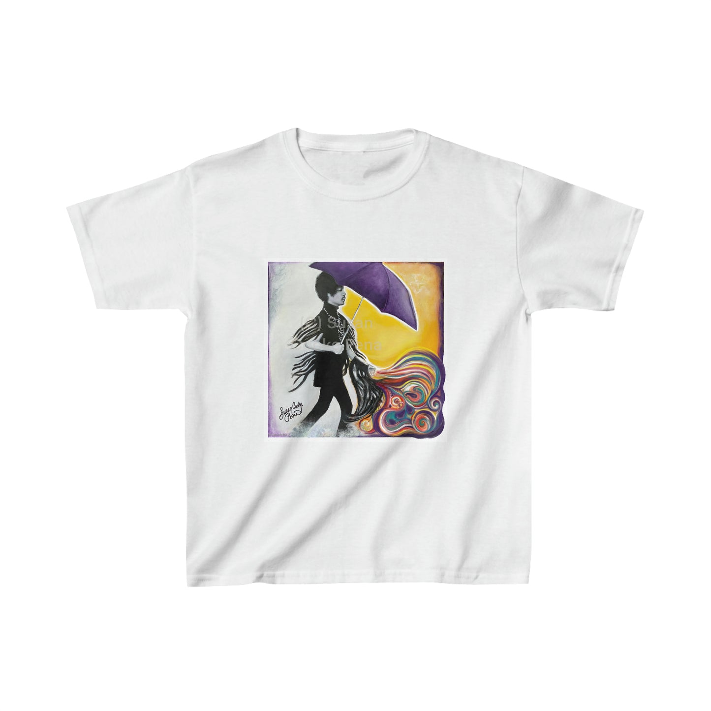 Prince - Kids t shirt - purple umbrella - Purple Rain - Prince lyric - prince gift - Kids Heavy Cotton Tee - Prince artwork -Prince