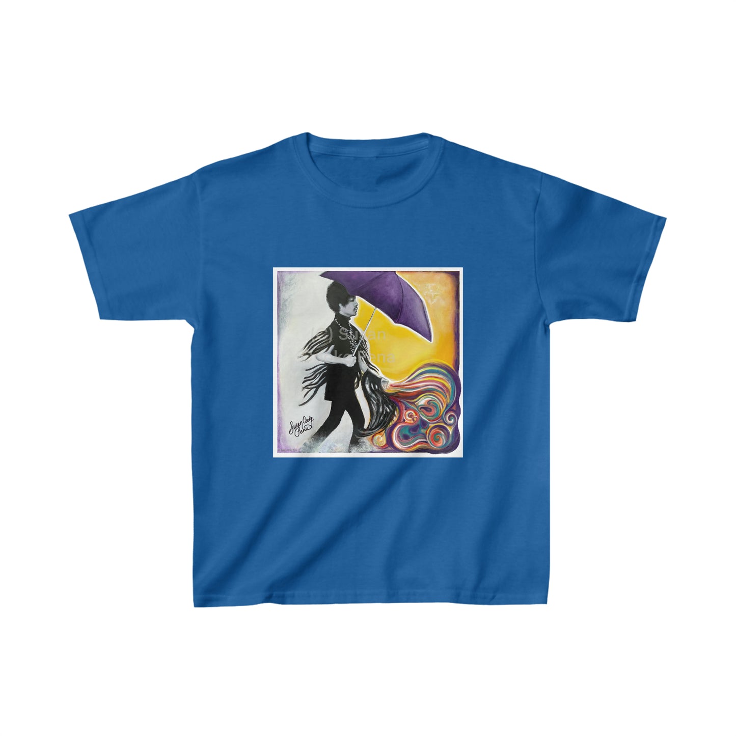 Prince - Kids t shirt - purple umbrella - Purple Rain - Prince lyric - prince gift - Kids Heavy Cotton Tee - Prince artwork -Prince