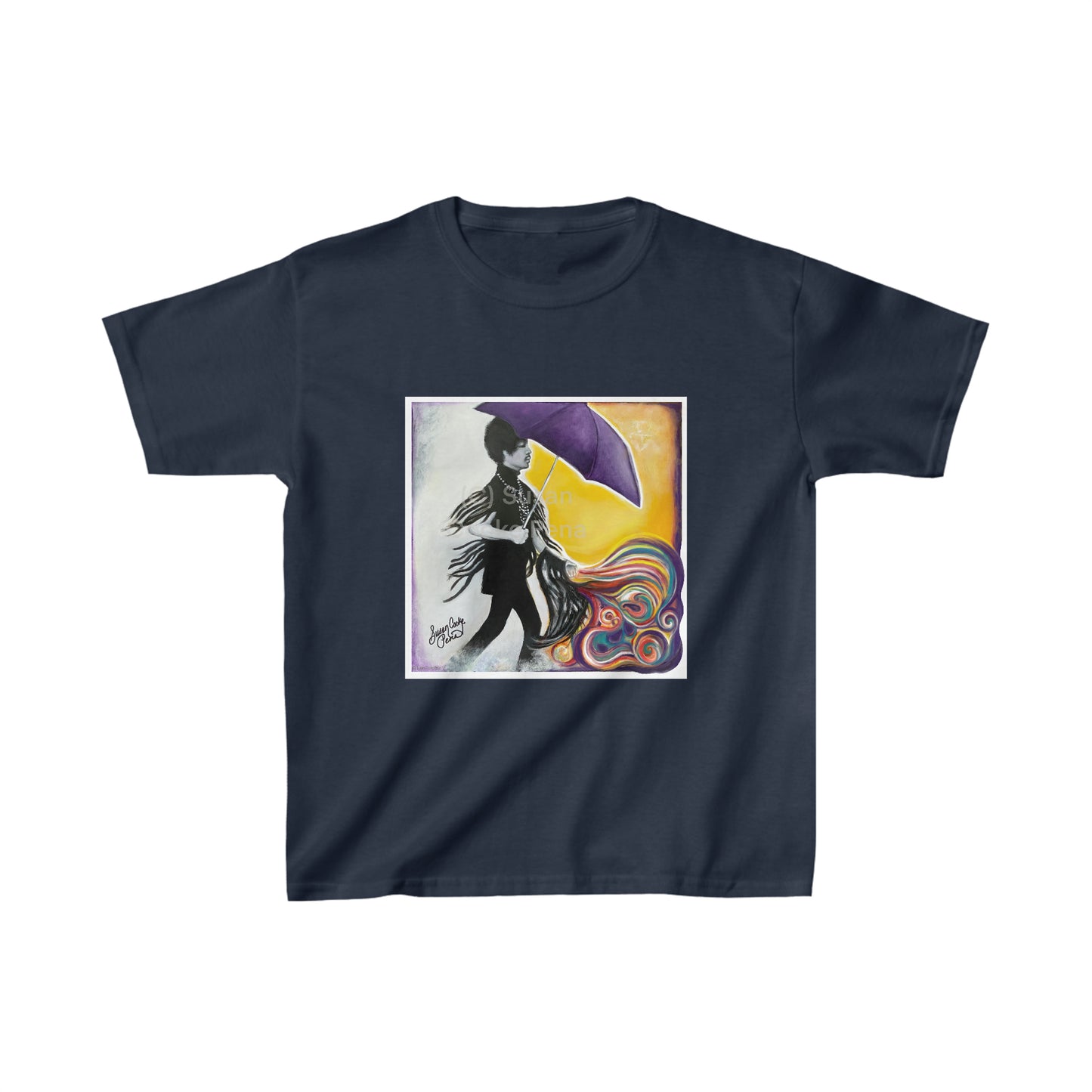 Prince - Kids t shirt - purple umbrella - Purple Rain - Prince lyric - prince gift - Kids Heavy Cotton Tee - Prince artwork -Prince