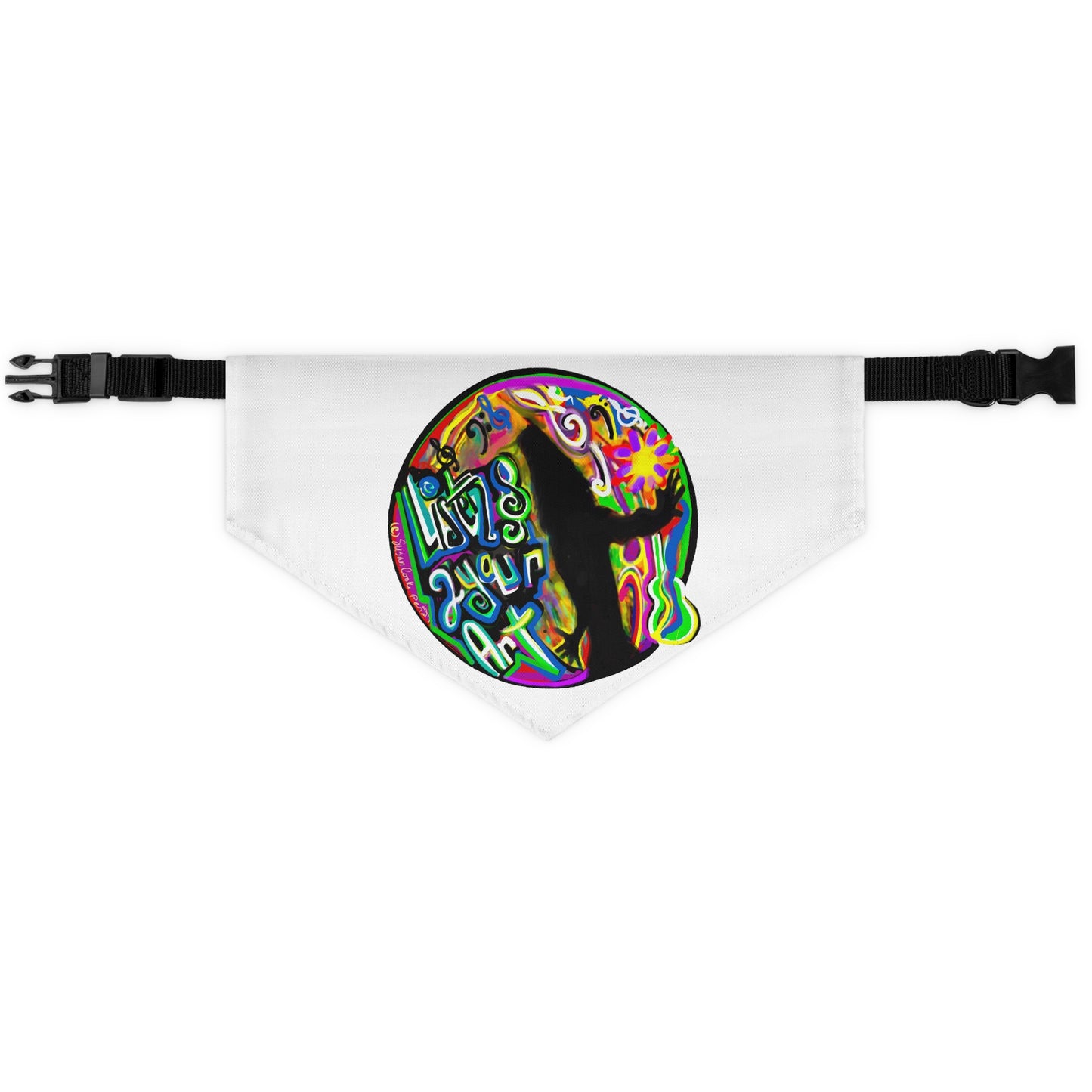 Listen 2 Your Art - Pet - Dog - Cat - Bandana Collar - Dog bandanas - Cat Bandanas - bandanas - unique bandanas - artist gift - art of dog