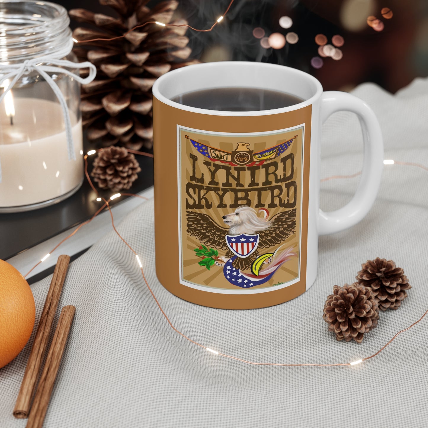 Sir Brennan Lynird Skybird - inspired by - Lynyrd Skynyrd - free bird - Ceramic Coffee Mug - Lynyrd Skynyrd - Skynyrd gifts - funny mugs
