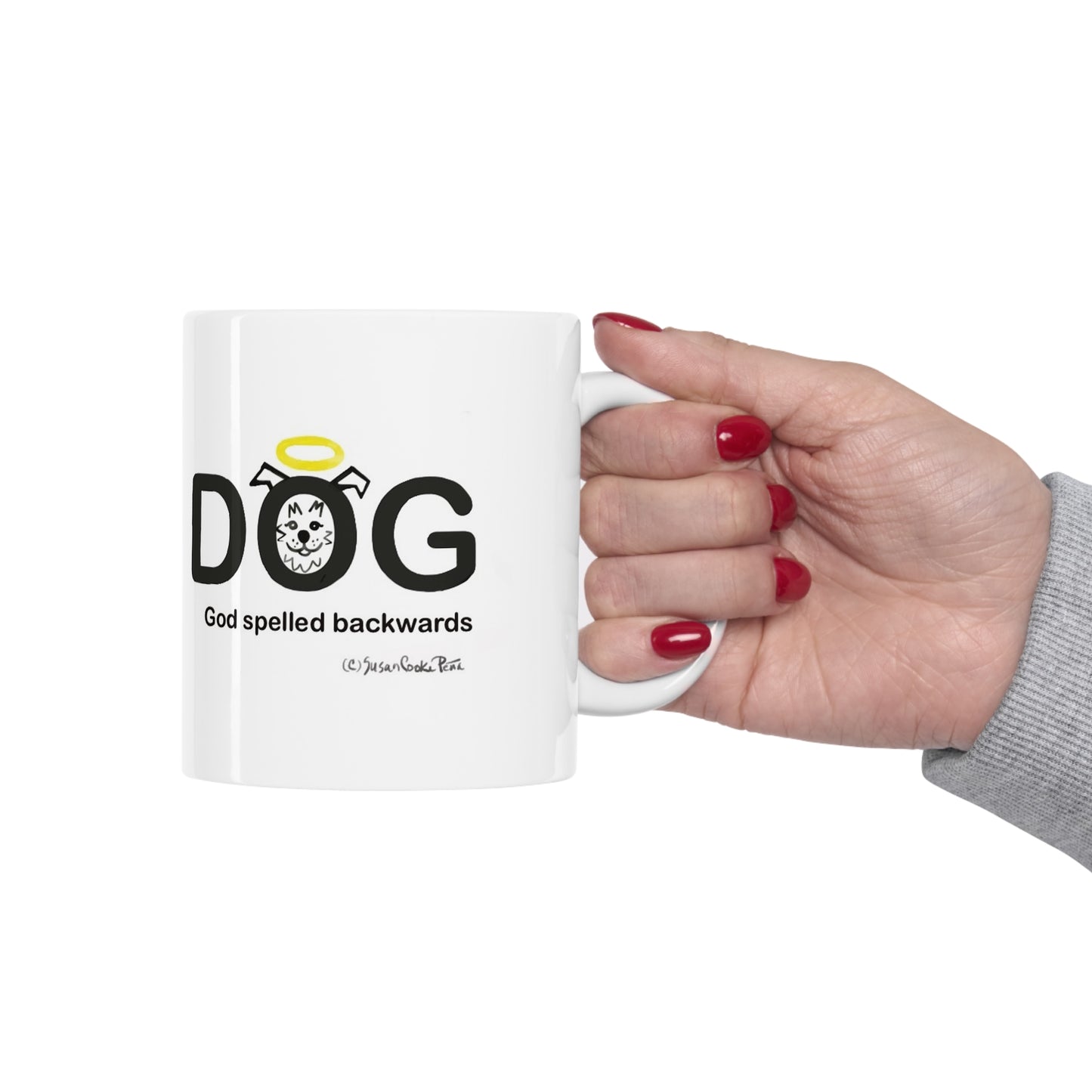 God is Dog spelled Backwards - God Dog - Angel Dog - Angel - Dog mugs - cute dogs - dog coffee mug - dog gift
