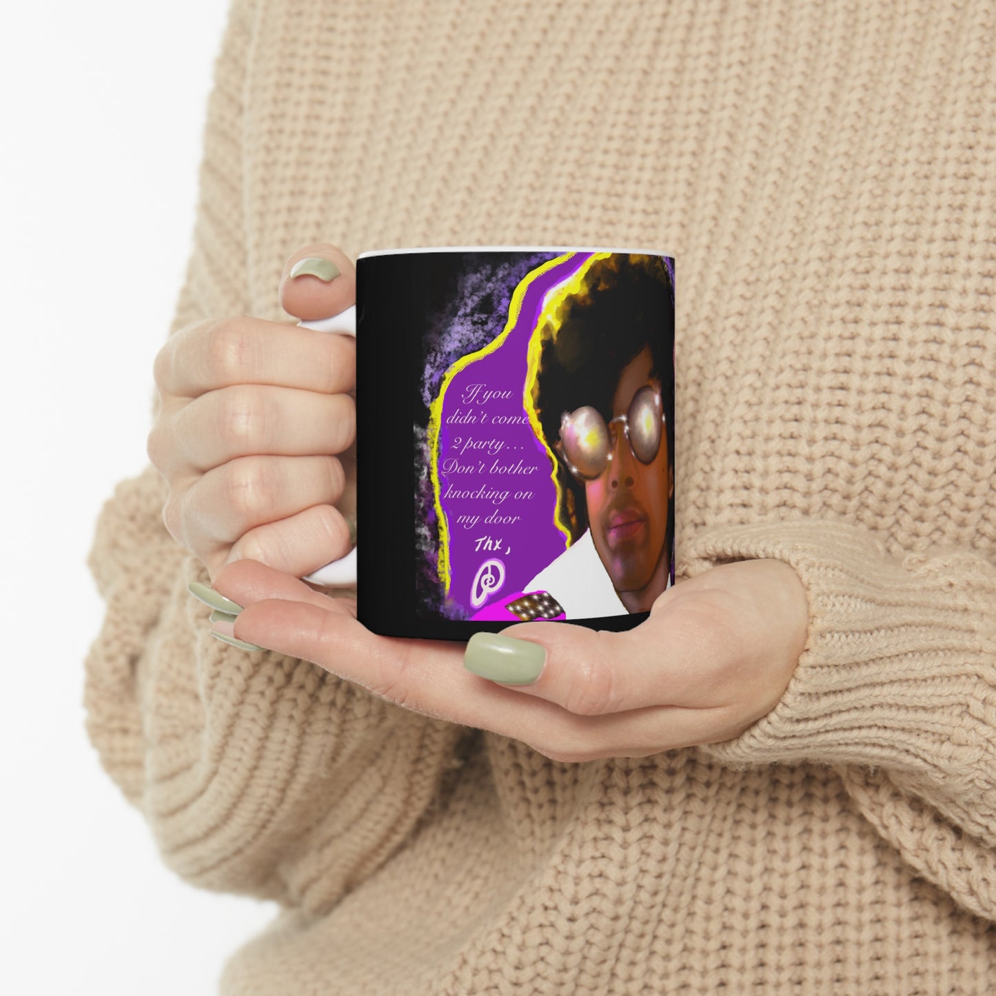 Original Art Prince-Inspired 1999 mug - prince coffee mug - Prince - Purple Rain - Prince mugs - Purple Rain - Prince quote - Prince Lyric