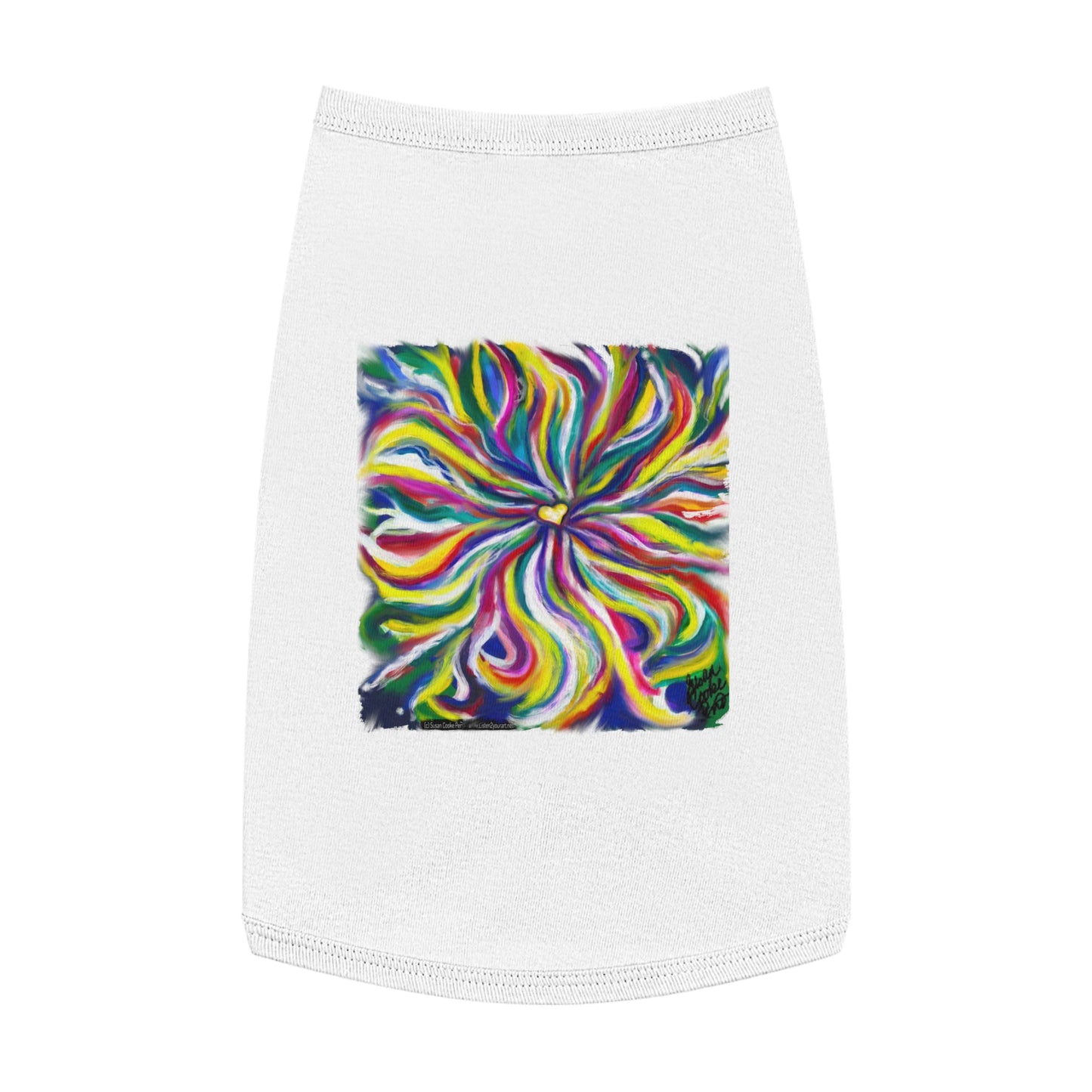Artsy Dog t-shirt - Art palette - artist - pet shirt - pet t-shirt - dog t-shirt - cat t-shirt - pet tee - dog clothes