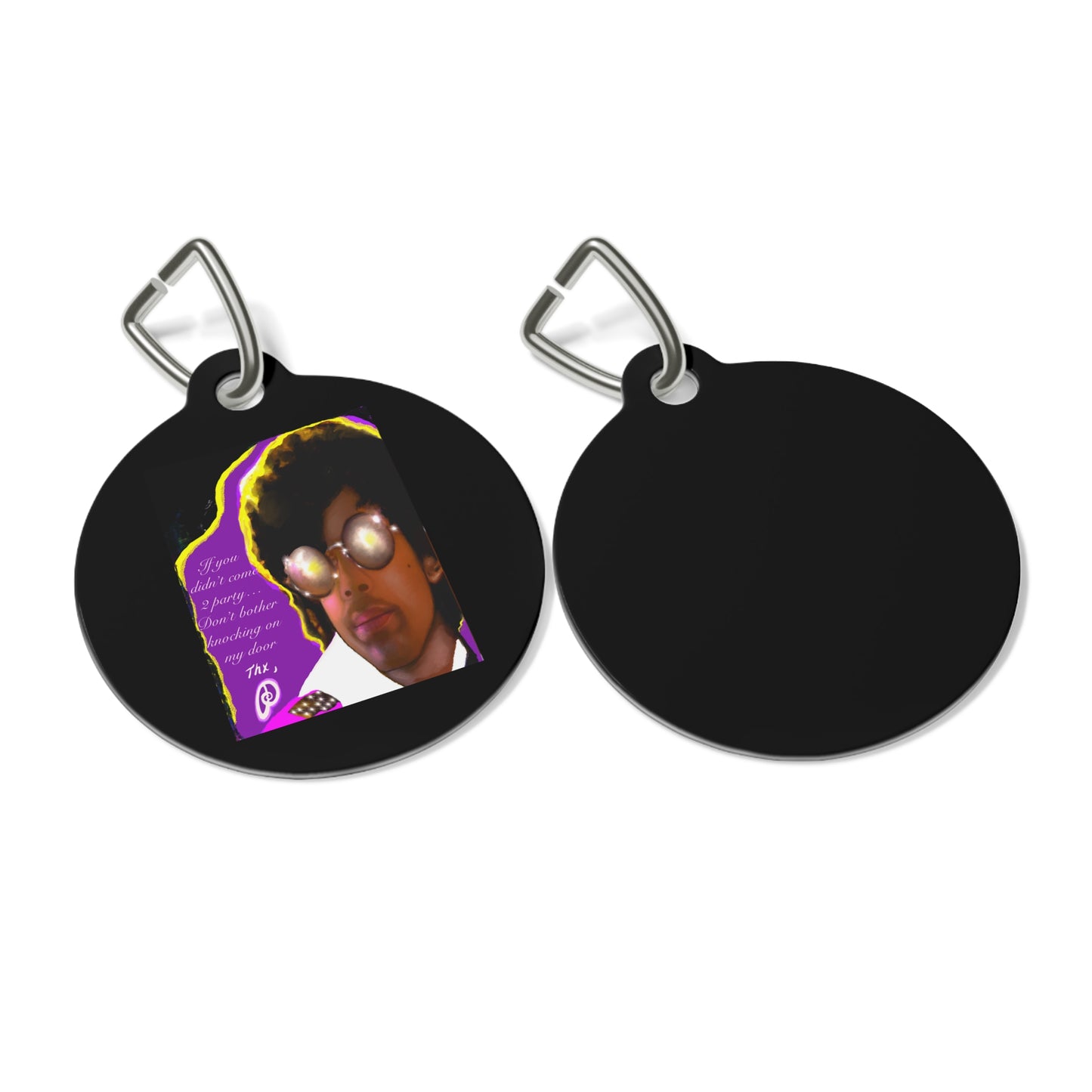 Prince-inspired Metal - Pet Tag - Pet charm - Pet gift - dog charm - cat charm - cat tag - dog jewelry - cat jewelry - prince - prince jewelry - prince pet