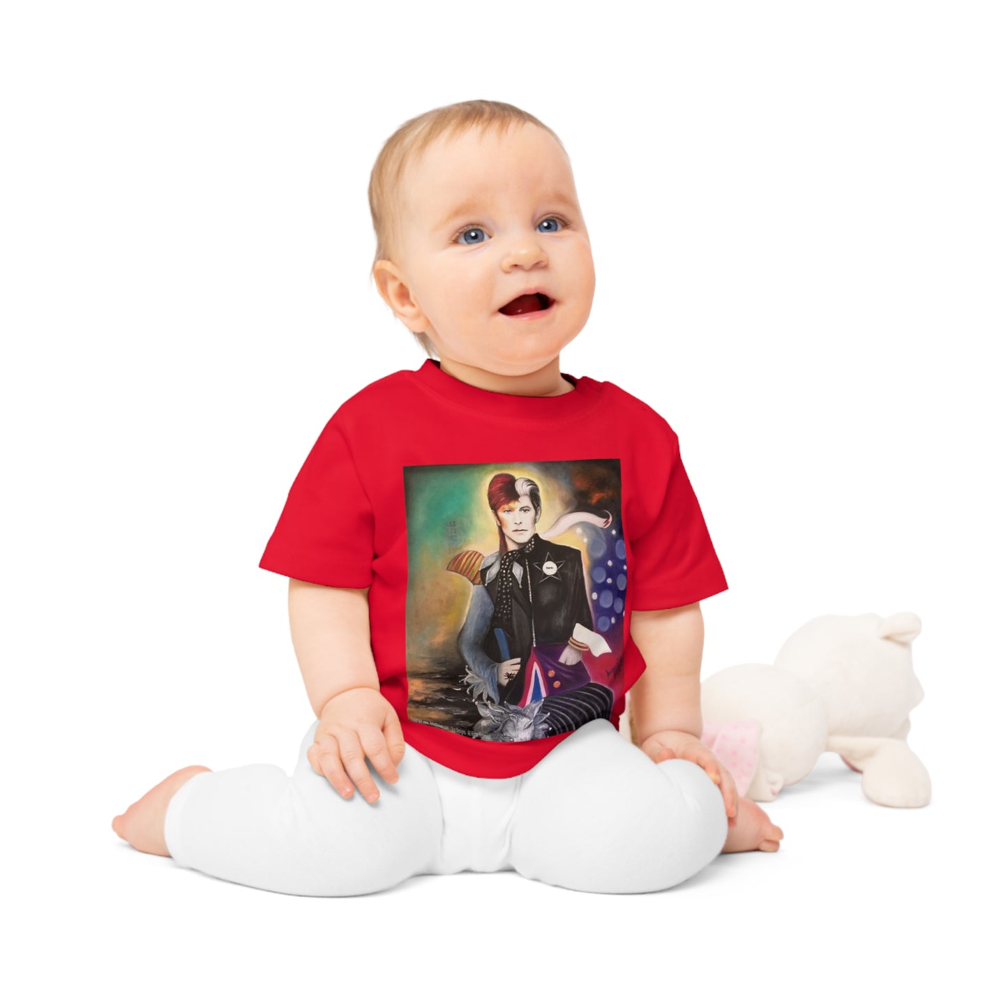 Bowie inspired art by SCP baby tee - infant t shirt - baby t shirt - David Bowie