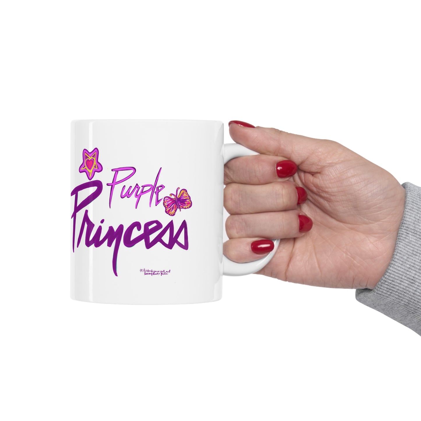 Original Art Purple Prince - coffee mug - Prince - Purple Rain - Prince mugs - Purple Rain Movie - Prince fans - Prince gifts