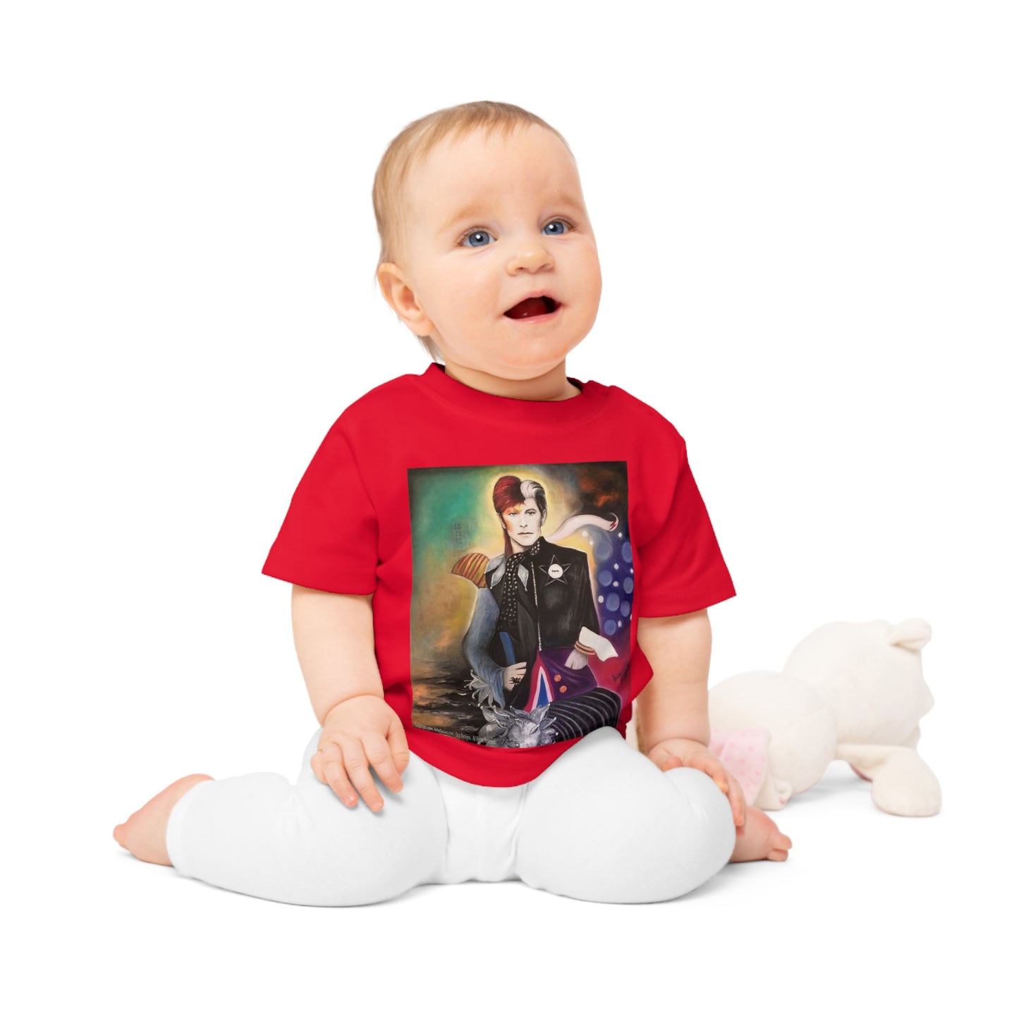 Bowie - Baby T Shirt - Bowie Art - Bowie Artwork - David Bowie - Bowie gifts - Baby Gift - Baby Shower gift - Infant gifts