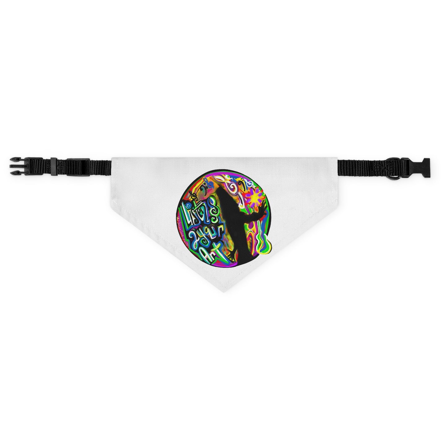 Listen 2 Your Art - Pet - Dog - Cat - Bandana Collar - Dog bandanas - Cat Bandanas - bandanas - unique bandanas - artist gift - art of dog