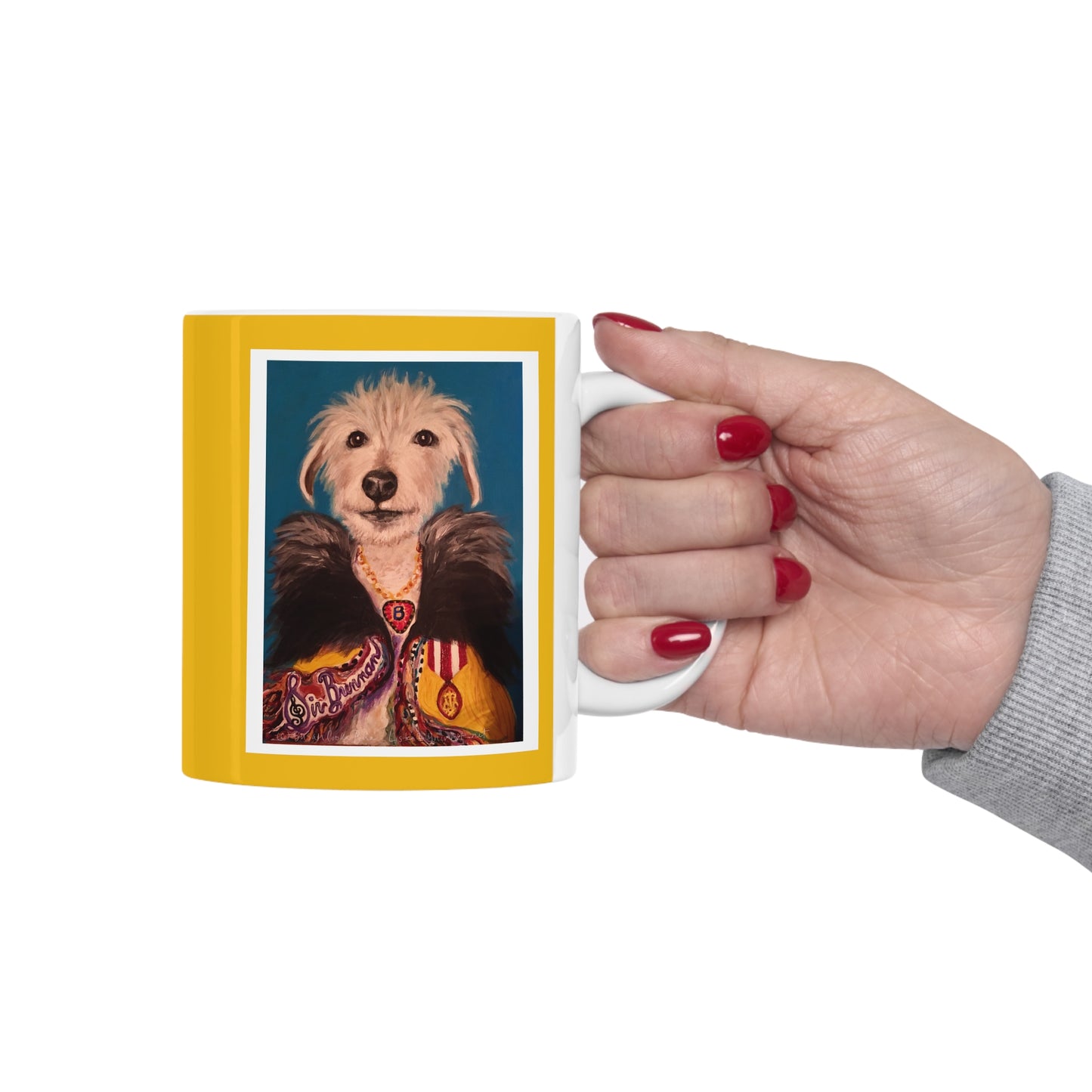 Sir Brennan Official Portrait Ceramic Coffee Mug - Sir Brennan Series inspired by - The Queen of England - British - UK