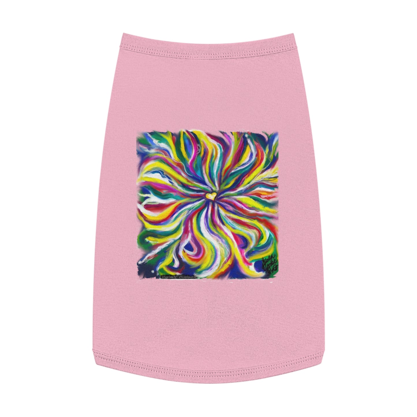 Artsy Dog t-shirt - Art palette - artist - pet shirt - pet t-shirt - dog t-shirt - cat t-shirt - pet tee - dog clothes