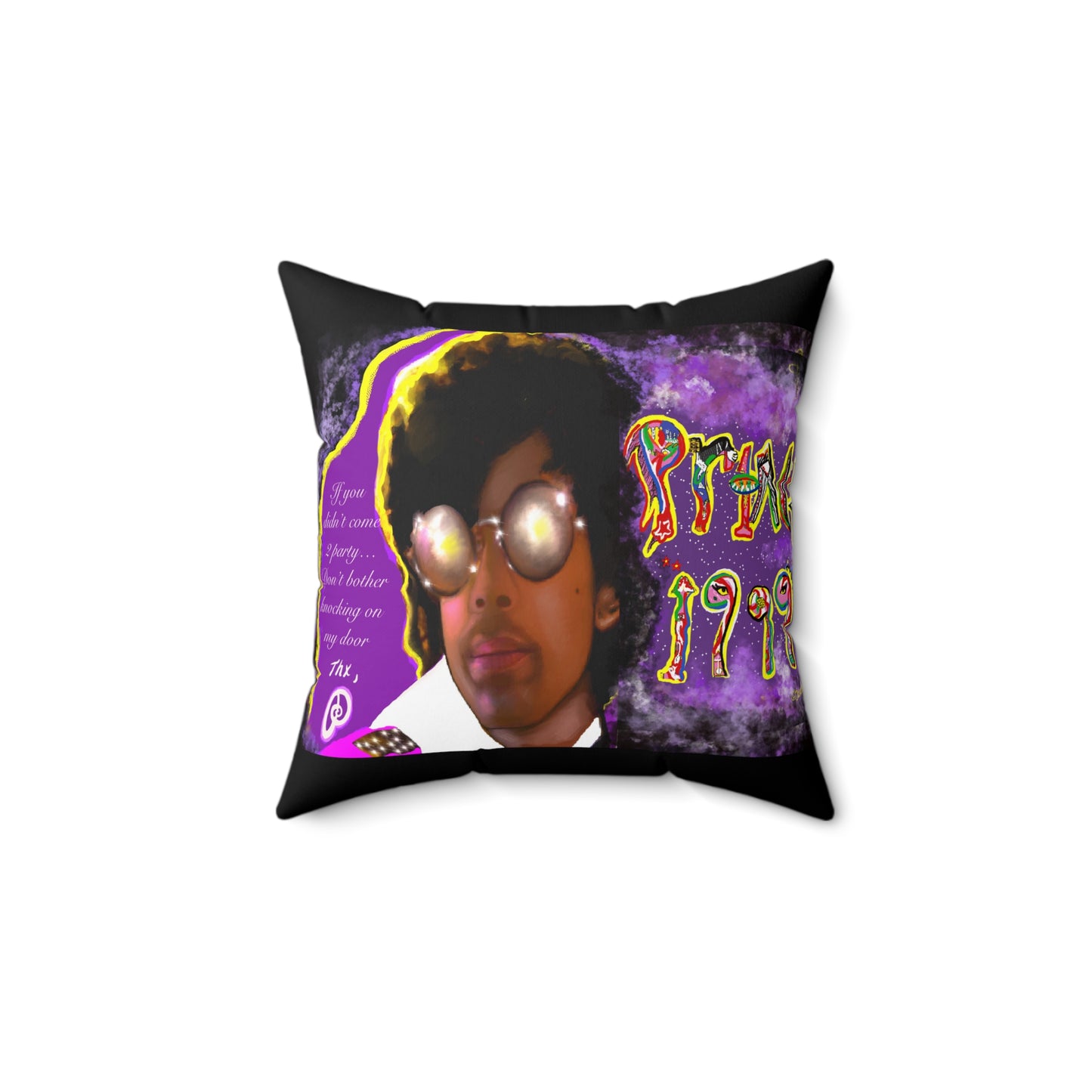 Prince-Inspired Art 1999 pillow - reversible -throw pillow all sizes - Prince quote - Prince throw pillow - prince gift - pillow - sofa pillow - throw pillow