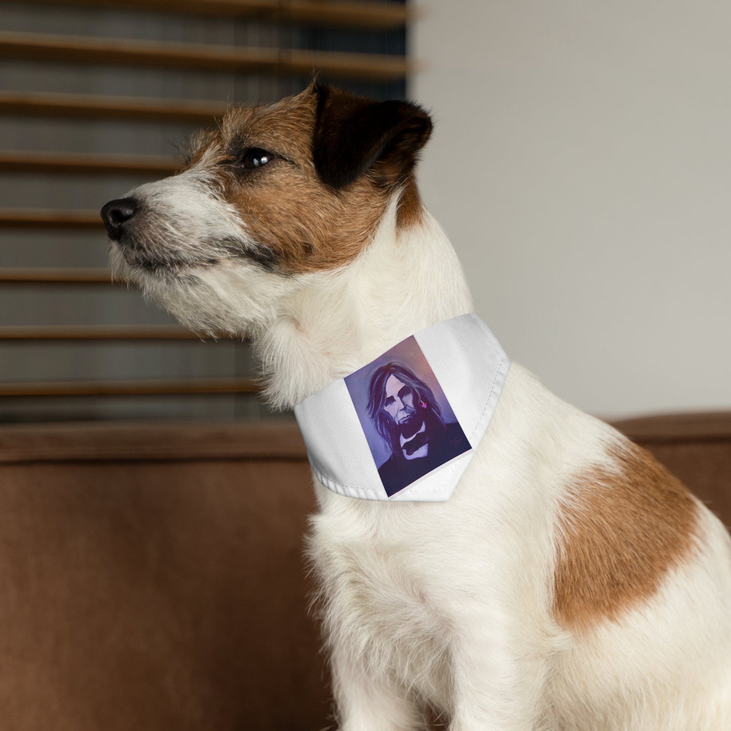 Rock and Roll Abe Lincoln - Pet - Dog - Cat - Bandana Collar - Dog bandanas - Cat Bandanas - bandanas - Abraham Lincoln