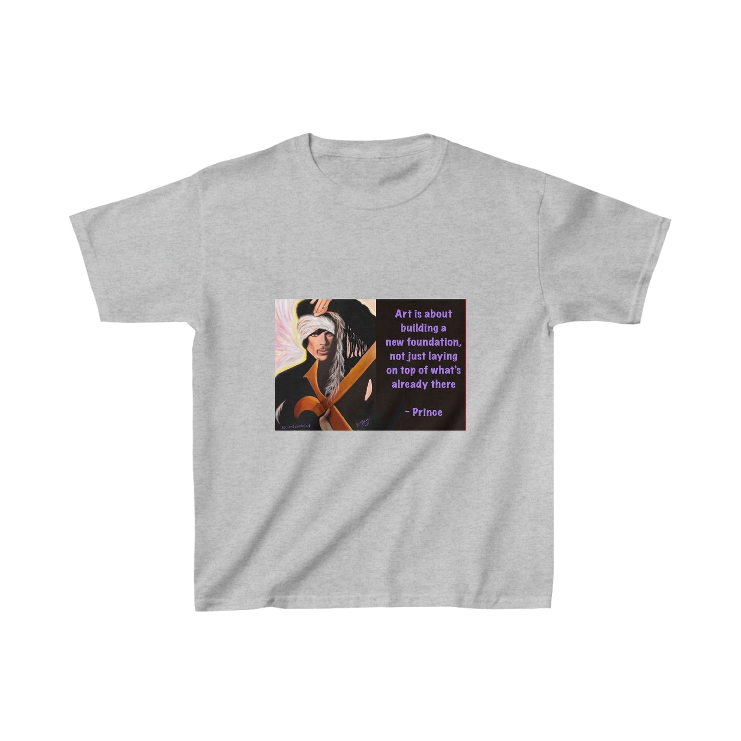 Prince - Kids t shirt - Purple Rain - Prince lyric - Prince quote - prince gift - Kids Heavy Cotton Tee - Prince art -Prince shirt