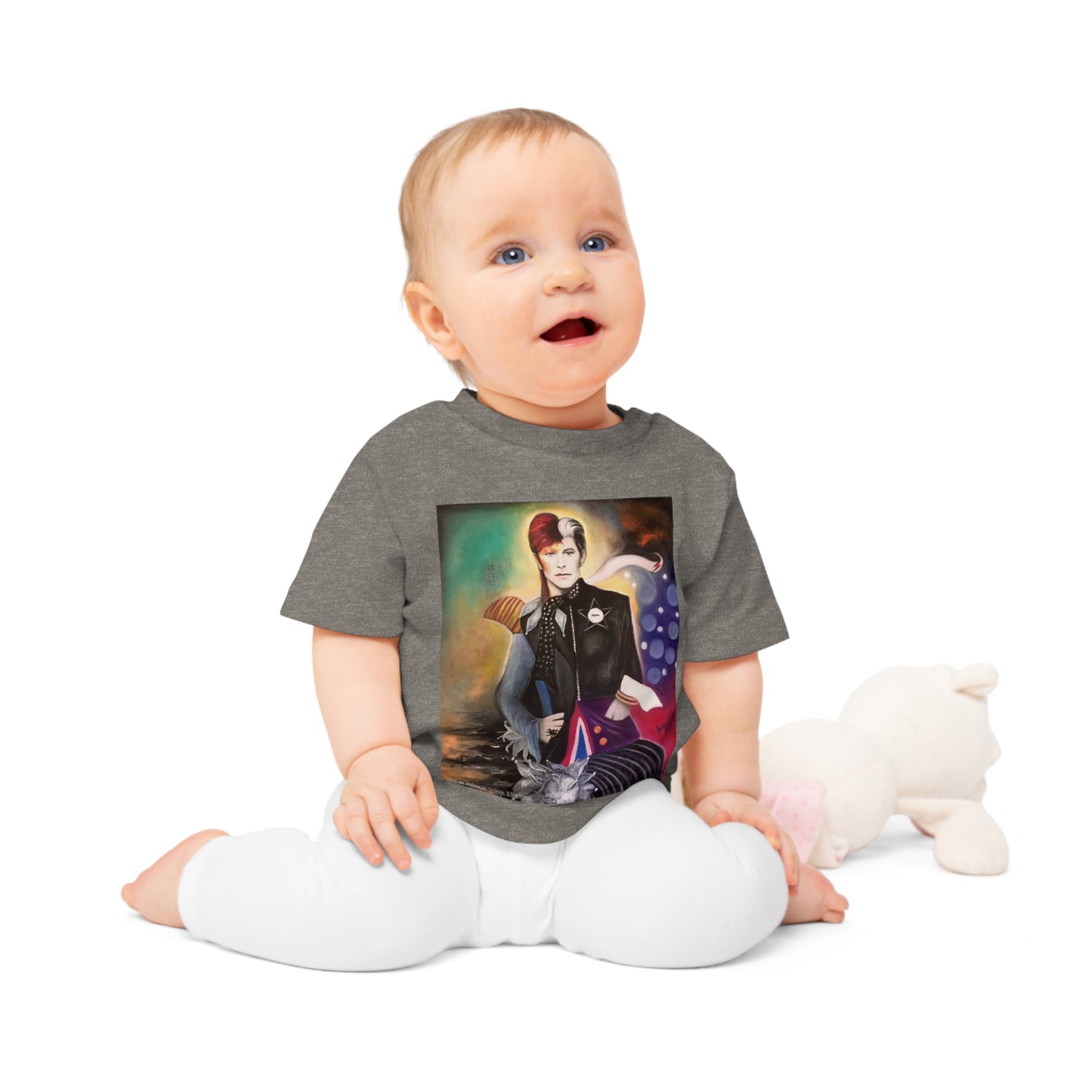 Bowie inspired art by SCP baby tee - infant t shirt - baby t shirt - David Bowie