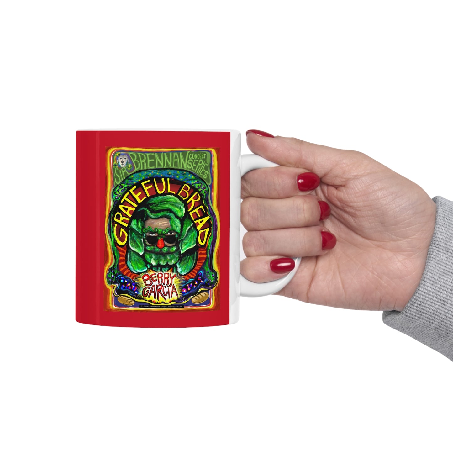 Sir Brennan Grateful Bread - inspired by - The Grateful Dead - Deadheads - Jerry Garcia - Grateful Dead mugs - Grateful Dead gifts