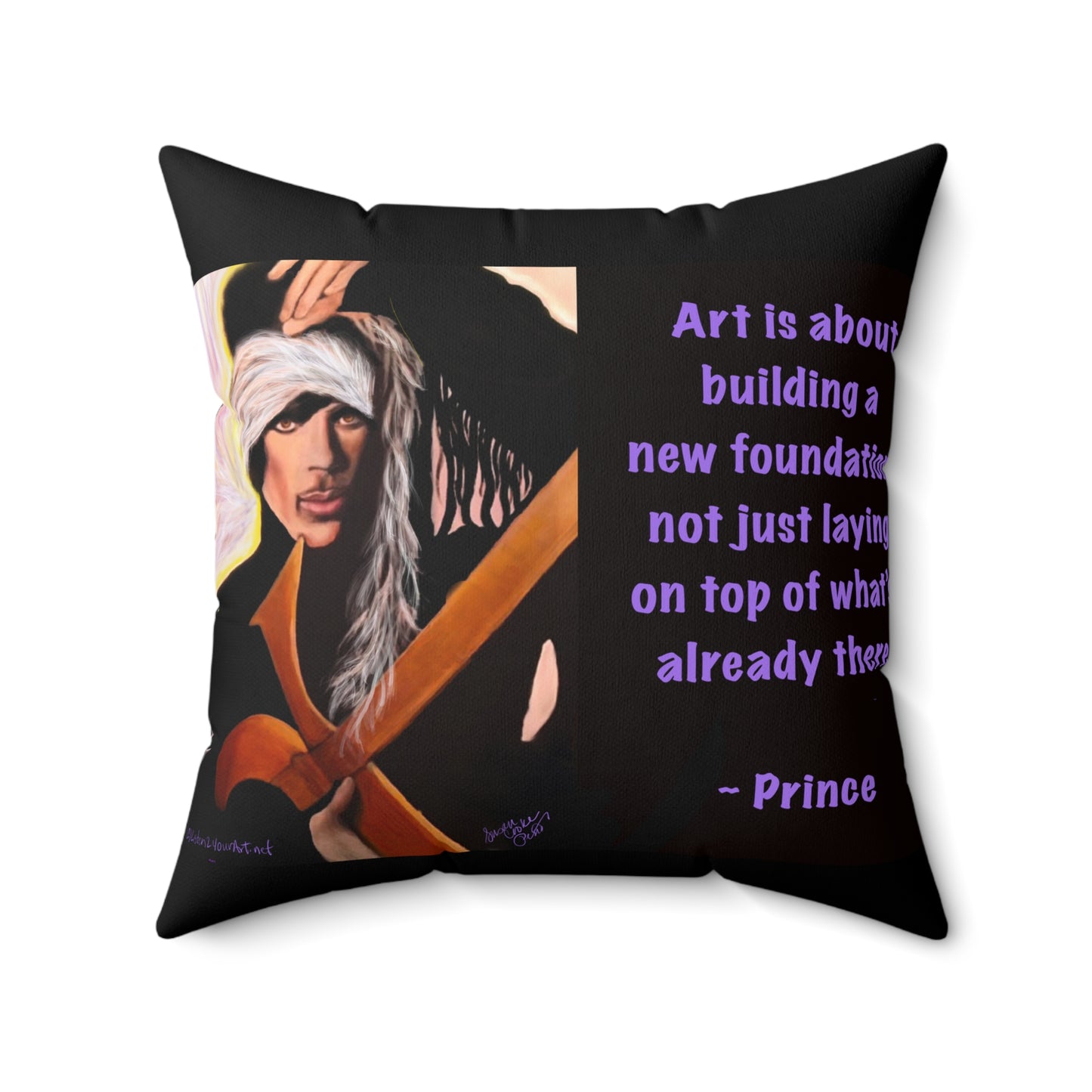 Prince-Inspired Art 1999 pillow - reversible -throw pillow all sizes - Prince quote - Prince throw pillow - prince gift - pillow - sofa pillow - throw pillow