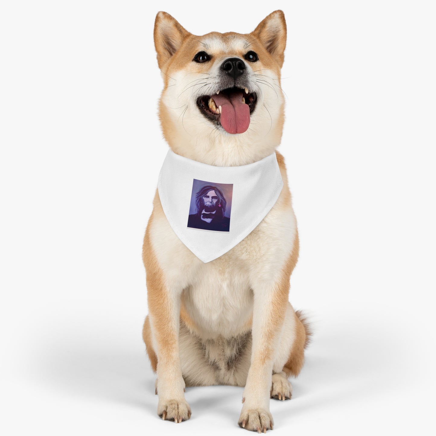 Rock and Roll Abe Lincoln - Pet - Dog - Cat - Bandana Collar - Dog bandanas - Cat Bandanas - bandanas - Abraham Lincoln