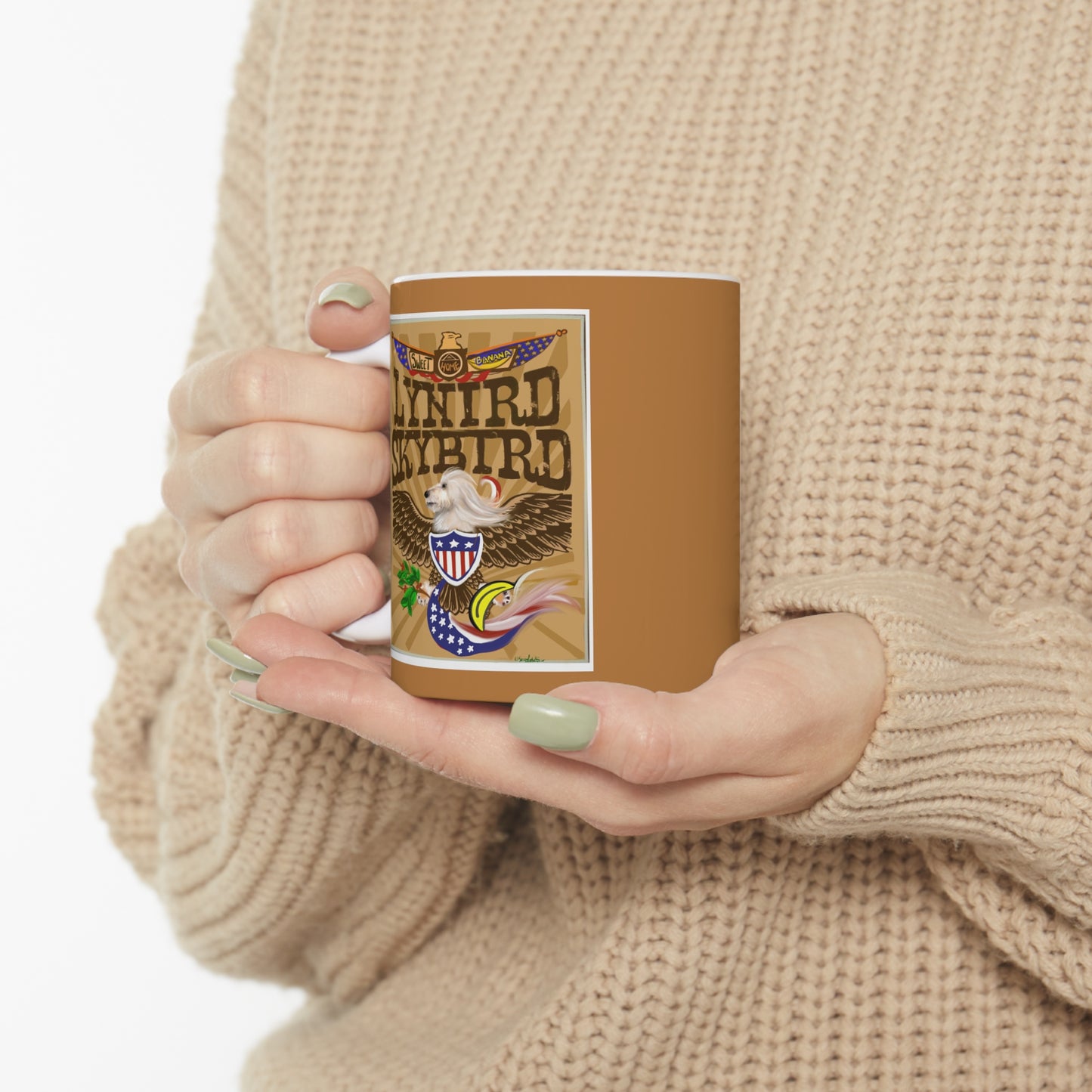 Sir Brennan Lynird Skybird - inspired by - Lynyrd Skynyrd - free bird - Ceramic Coffee Mug - Lynyrd Skynyrd - Skynyrd gifts - funny mugs