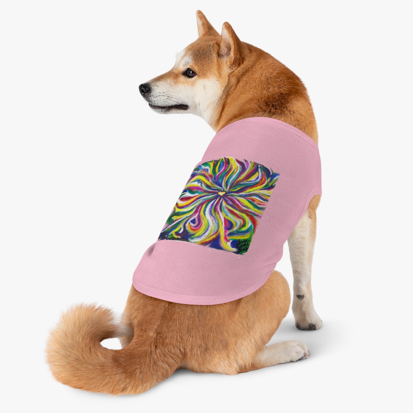 Artsy Dog t-shirt - Art palette - artist - pet shirt - pet t-shirt - dog t-shirt - cat t-shirt - pet tee - dog clothes