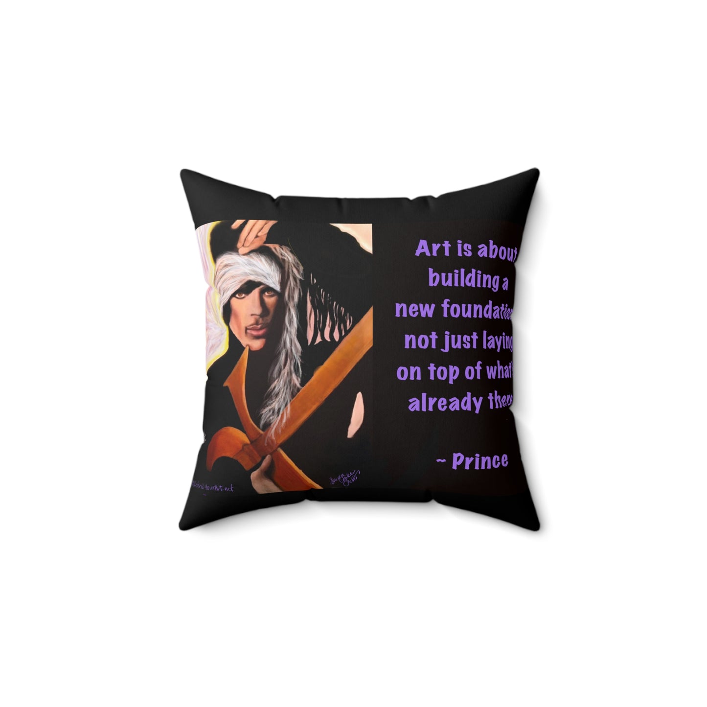 Prince-Inspired Art 1999 pillow - reversible -throw pillow all sizes - Prince quote - Prince throw pillow - prince gift - pillow - sofa pillow - throw pillow