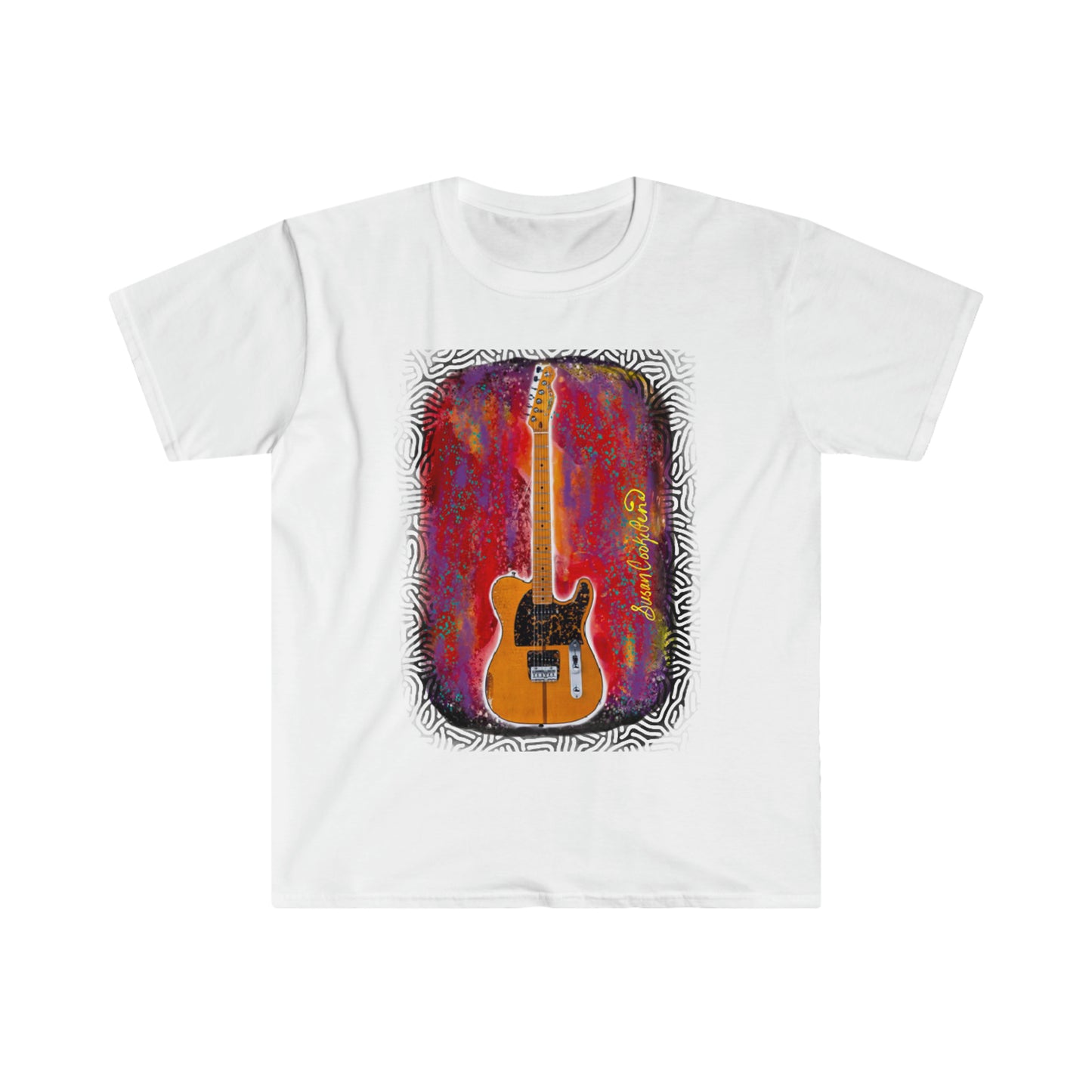 Prince - original art - Prince art - t shirt - tee - t-shirt - Prince t-shirt - Prince guitar - guitar shirt - guitar - musician shirt