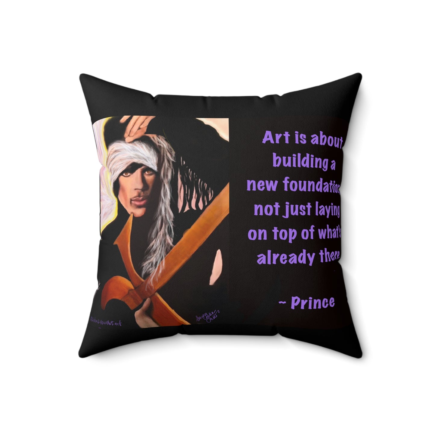 Prince-Inspired Art 1999 pillow - reversible -throw pillow all sizes - Prince quote - Prince throw pillow - prince gift - pillow - sofa pillow - throw pillow
