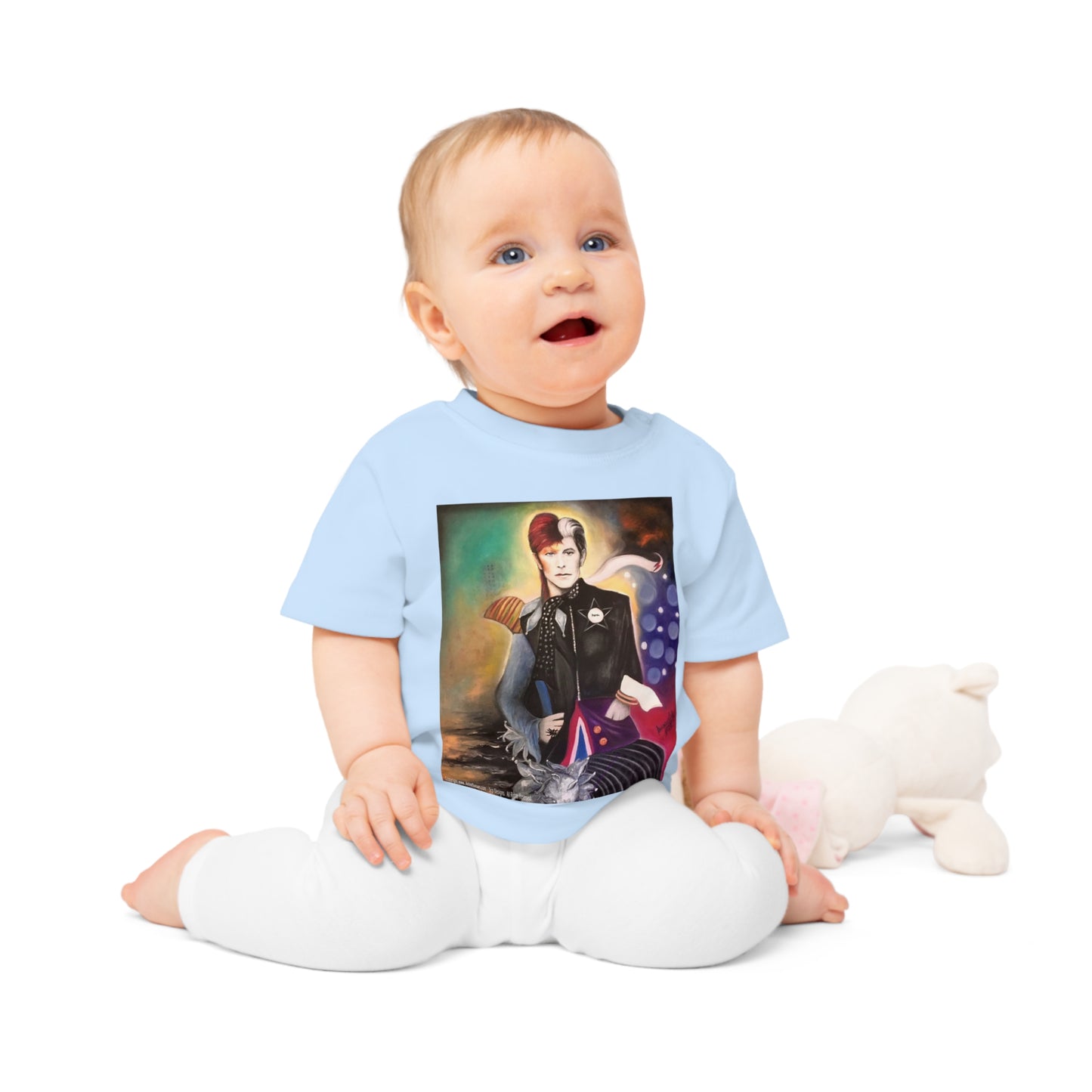 Bowie inspired art by SCP baby tee - infant t shirt - baby t shirt - David Bowie