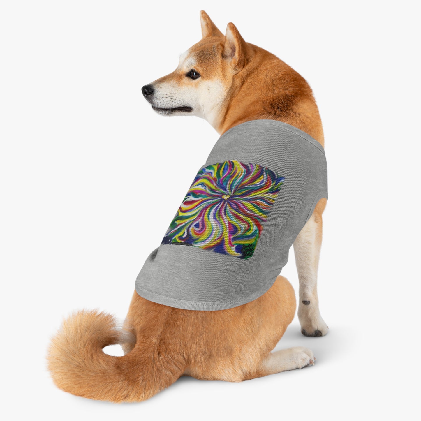 Artsy Dog t-shirt - Art palette - artist - pet shirt - pet t-shirt - dog t-shirt - cat t-shirt - pet tee - dog clothes