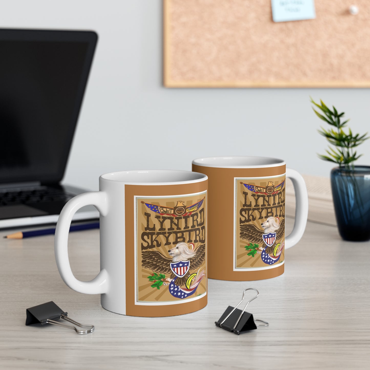 Sir Brennan Lynird Skybird - inspired by - Lynyrd Skynyrd - free bird - Ceramic Coffee Mug - Lynyrd Skynyrd - Skynyrd gifts - funny mugs