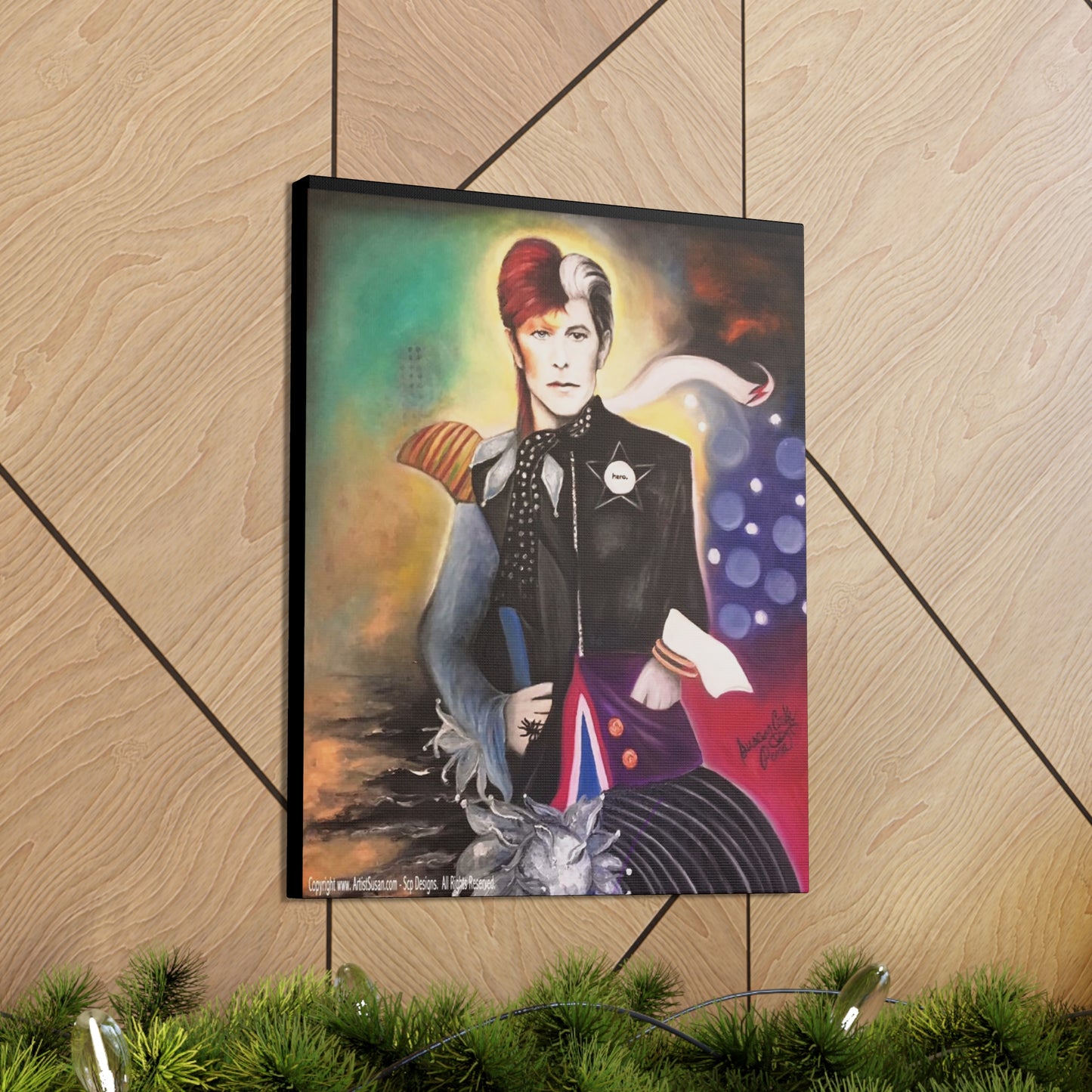 Bowie Art by SCP - Bowie wall art - David Bowie