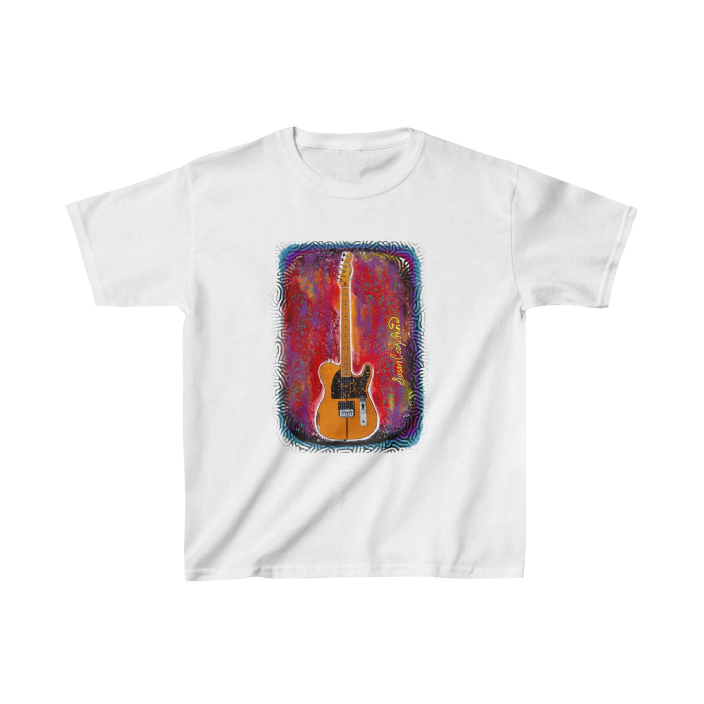 Prince guitar - Kids t shirt - guitar -guitar shirt - kids guitar - prince gift - Kids Heavy Cotton Tee - Prince art -Prince shirt