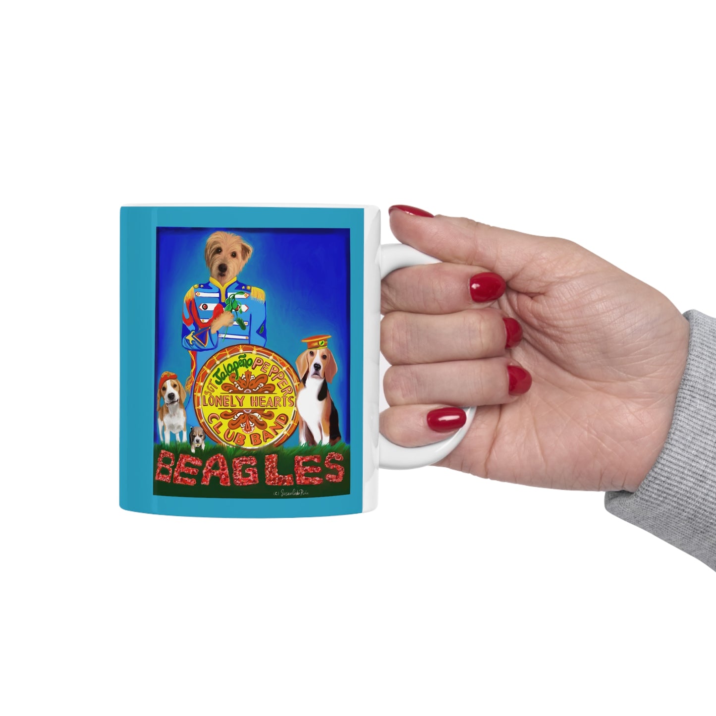 Sir Brennan The Beagles Ceramic Coffee Mug - Sir Brennan Series inspired by - The Beatles - Beatles gifts - Beatle mugs - Beatle fans