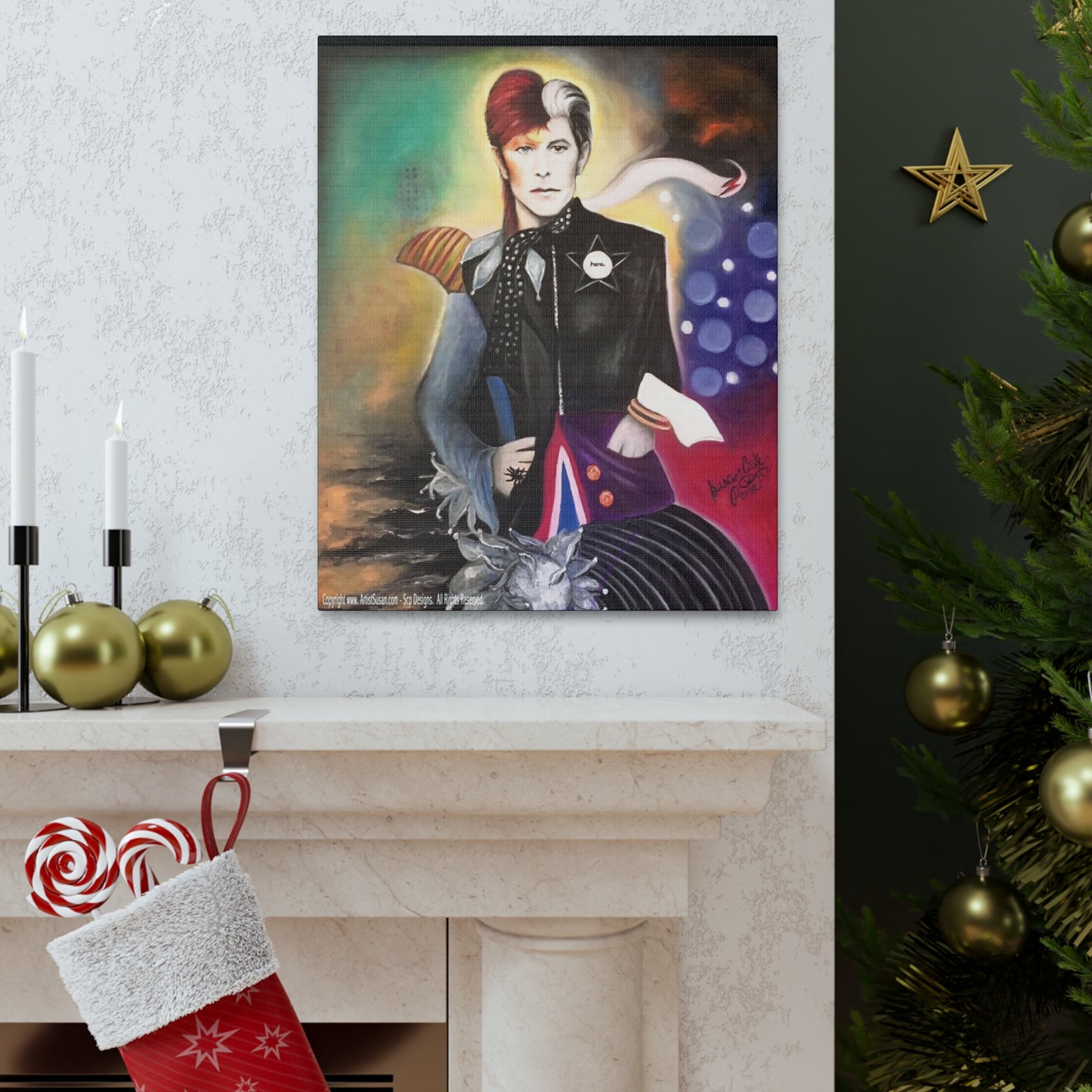 Bowie Art by SCP - Bowie wall art - David Bowie