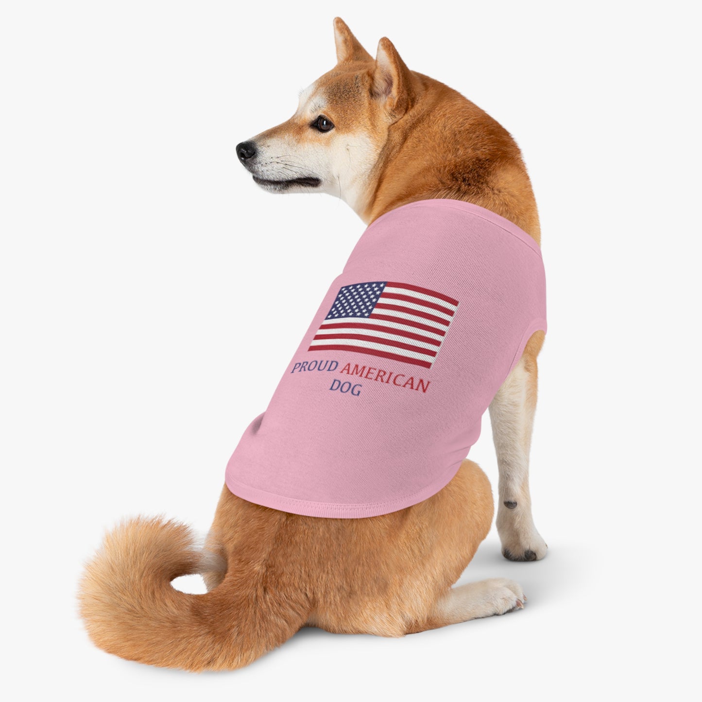 Proud American - patriot dog shirt - t-shirt - dog tees - dog acessorie - pet shirt - pet shirt - dog t-shirt - cat t-shirt -do