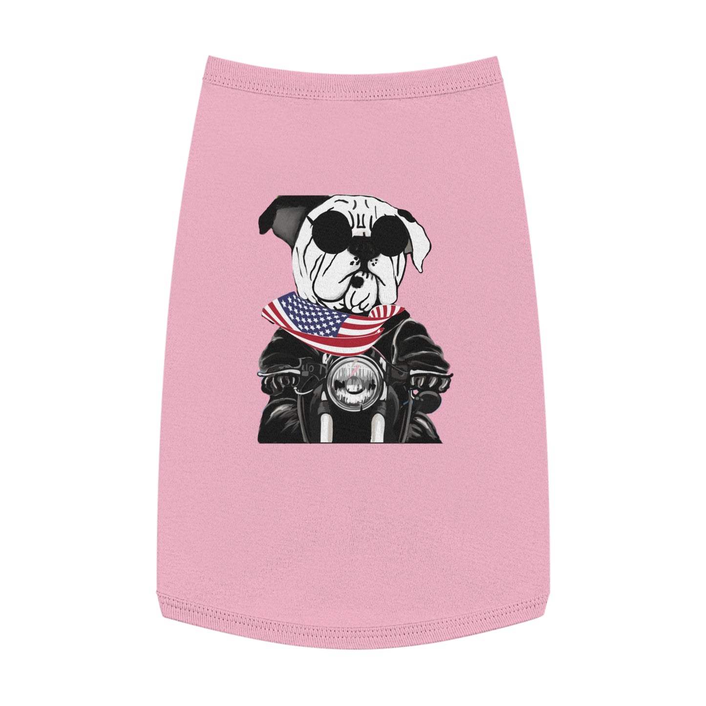 American flag bandana - Patriotic - Bulldog - dog shirt - t-shirt - dog tees - dog - pet shirt - pet shirt - dog t-shirt - Harley Davidson