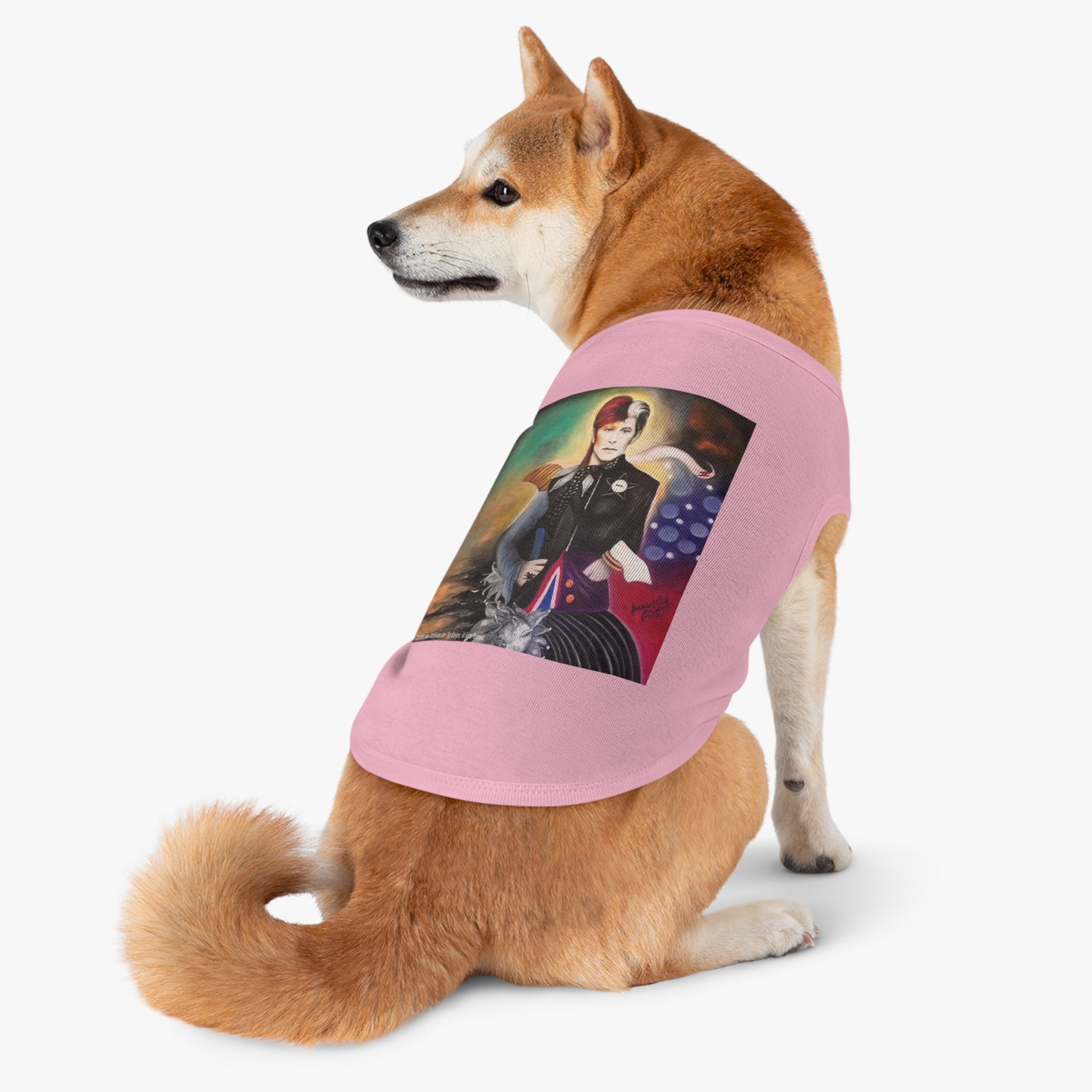 Bowie inspired art by SCP - pet shirt - pet shirt - dog t-shirt - cat t-shirt -dog clothes - pet accessories - David bowie