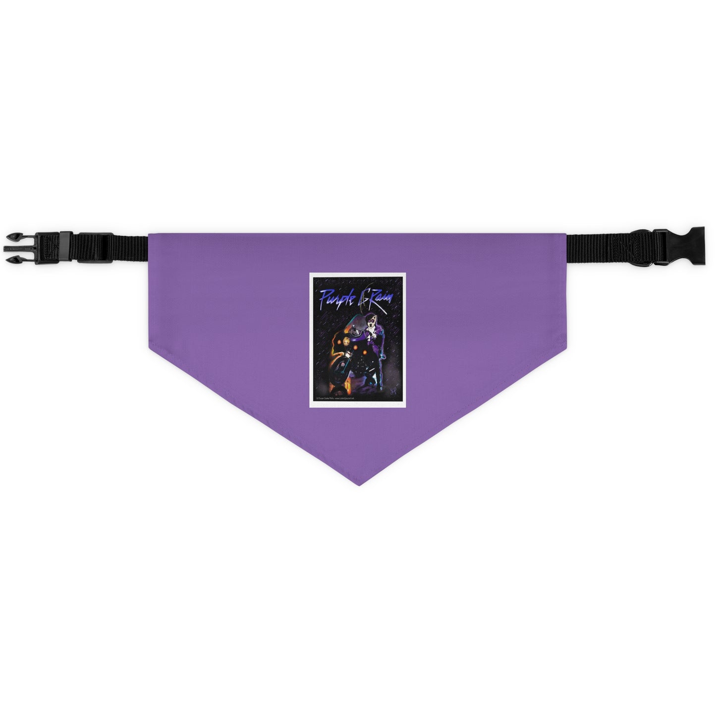 Sir Brennan series Prince-inspired Art bandana collar - original art - Dog - Cat - Bandana Collar - Dog bandanas - Cat Bandanas - Custom pet bandanas - prince - prince bandana