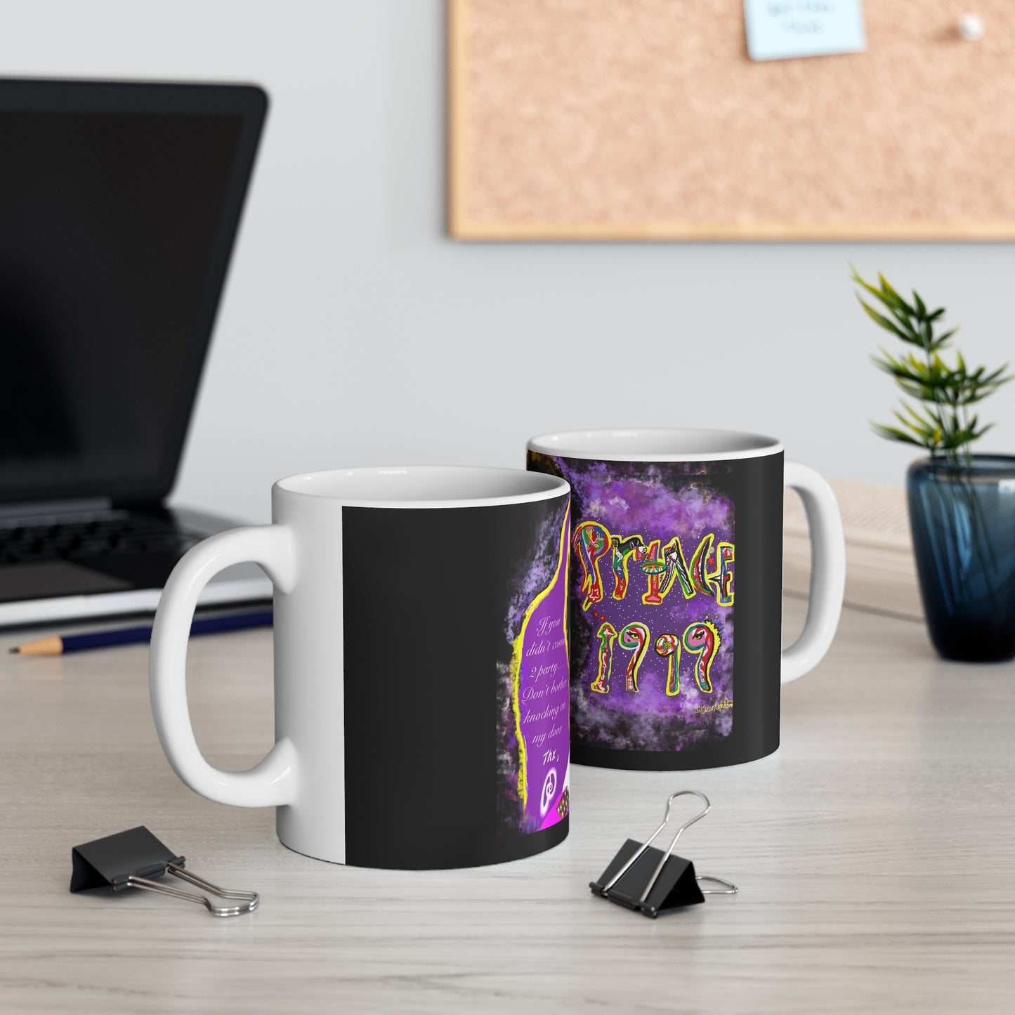 Original Art Prince-Inspired 1999 mug - prince coffee mug - Prince - Purple Rain - Prince mugs - Purple Rain - Prince quote - Prince Lyric