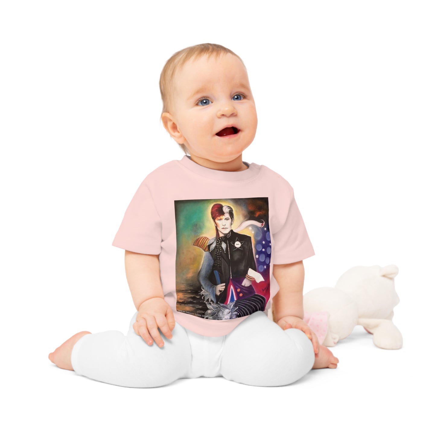 Bowie - Baby T Shirt - Bowie Art - Bowie Artwork - David Bowie - Bowie gifts - Baby Gift - Baby Shower gift - Infant gifts