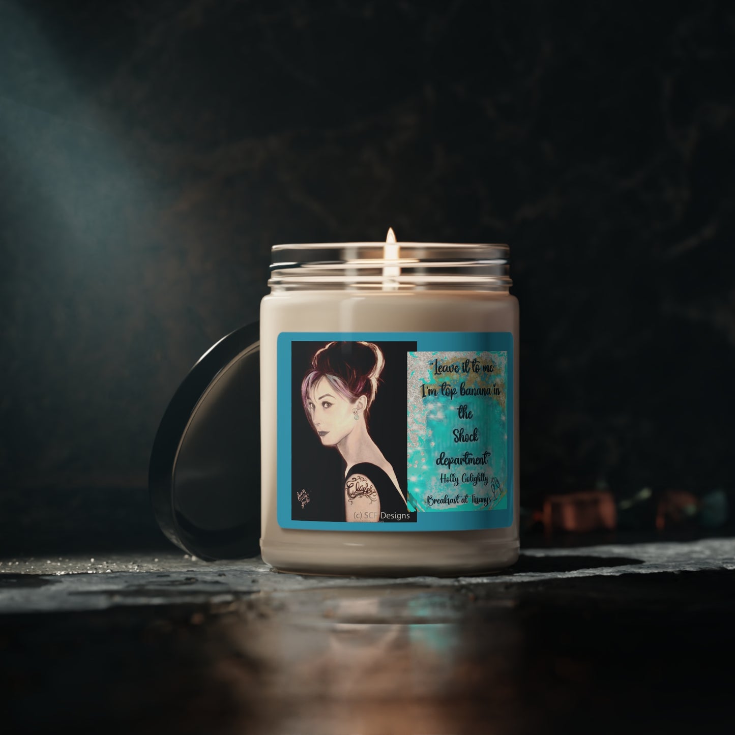 Class -Scented Organic Soy Candle with Cotton wick glass jar with 3 scents cotton, white sage, lavender, orchid + sea salt vegan