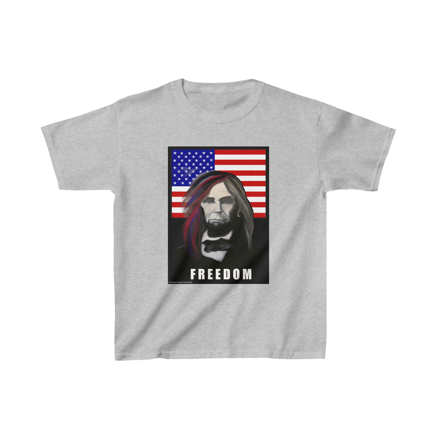 Long - Haired Lincoln Kids T shirt
