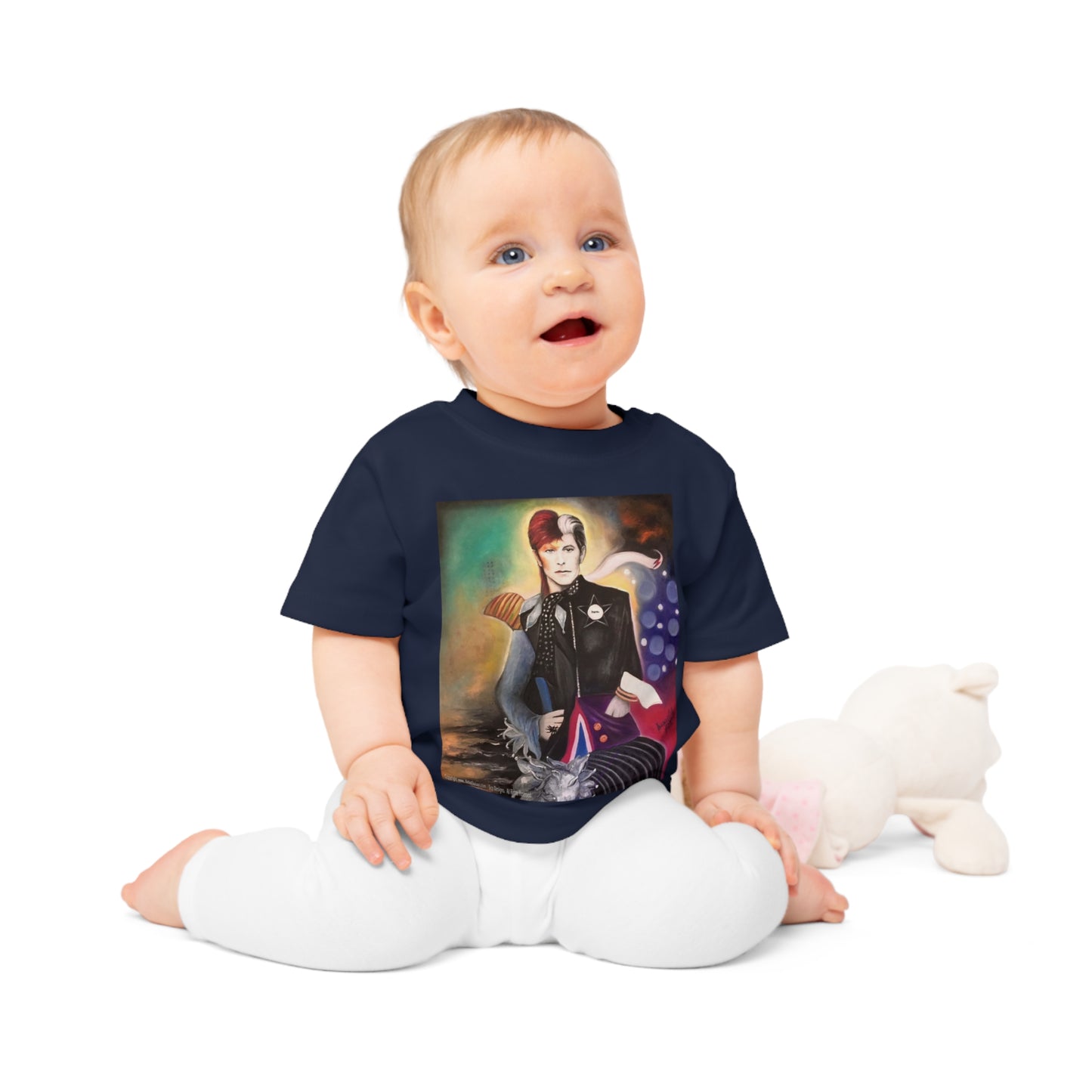 Bowie - Baby T Shirt - Bowie Art - Bowie Artwork - David Bowie - Bowie gifts - Baby Gift - Baby Shower gift - Infant gifts