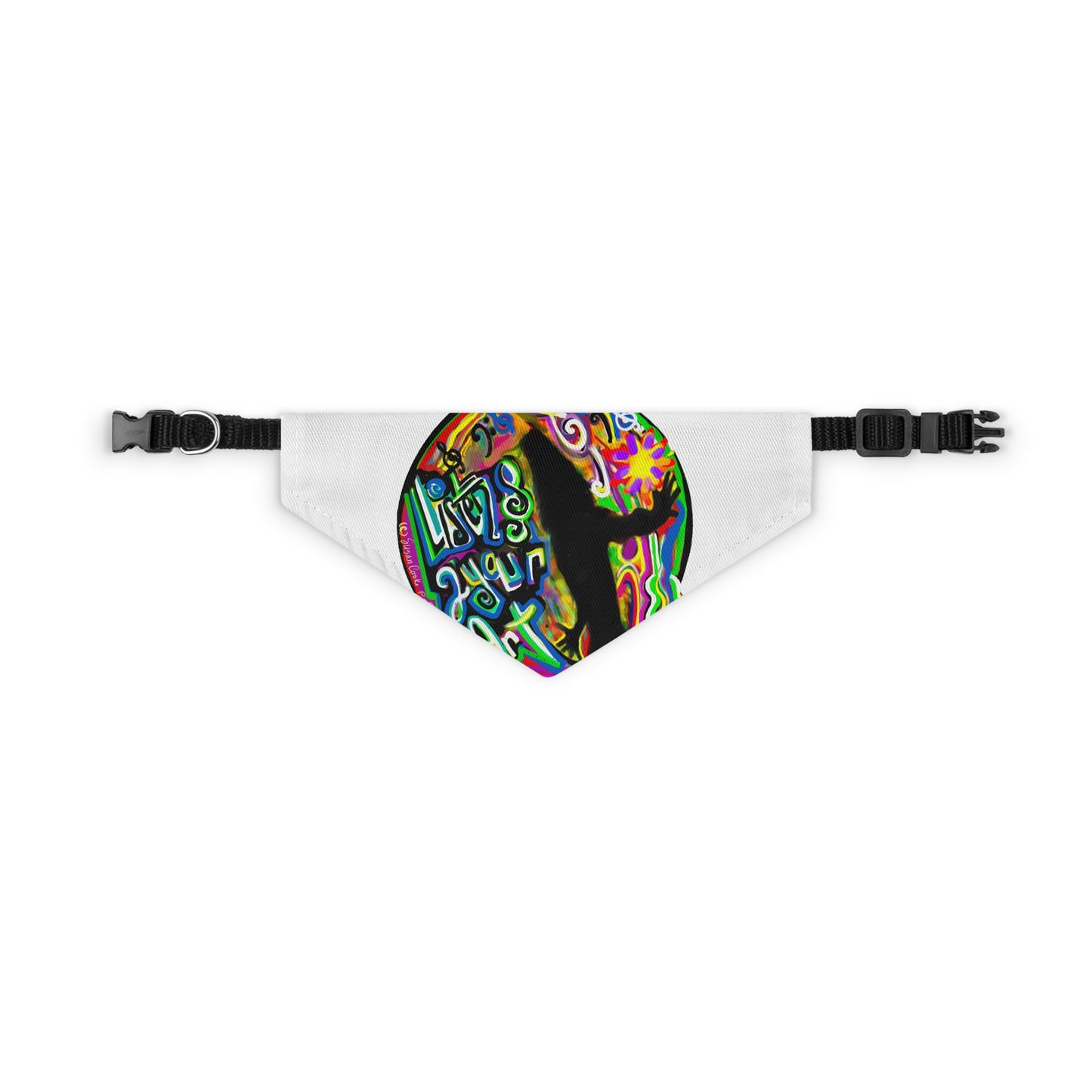 Listen 2 Your Art - Pet - Dog - Cat - Bandana Collar - Dog bandanas - Cat Bandanas - bandanas - unique bandanas - artist gift - art of dog