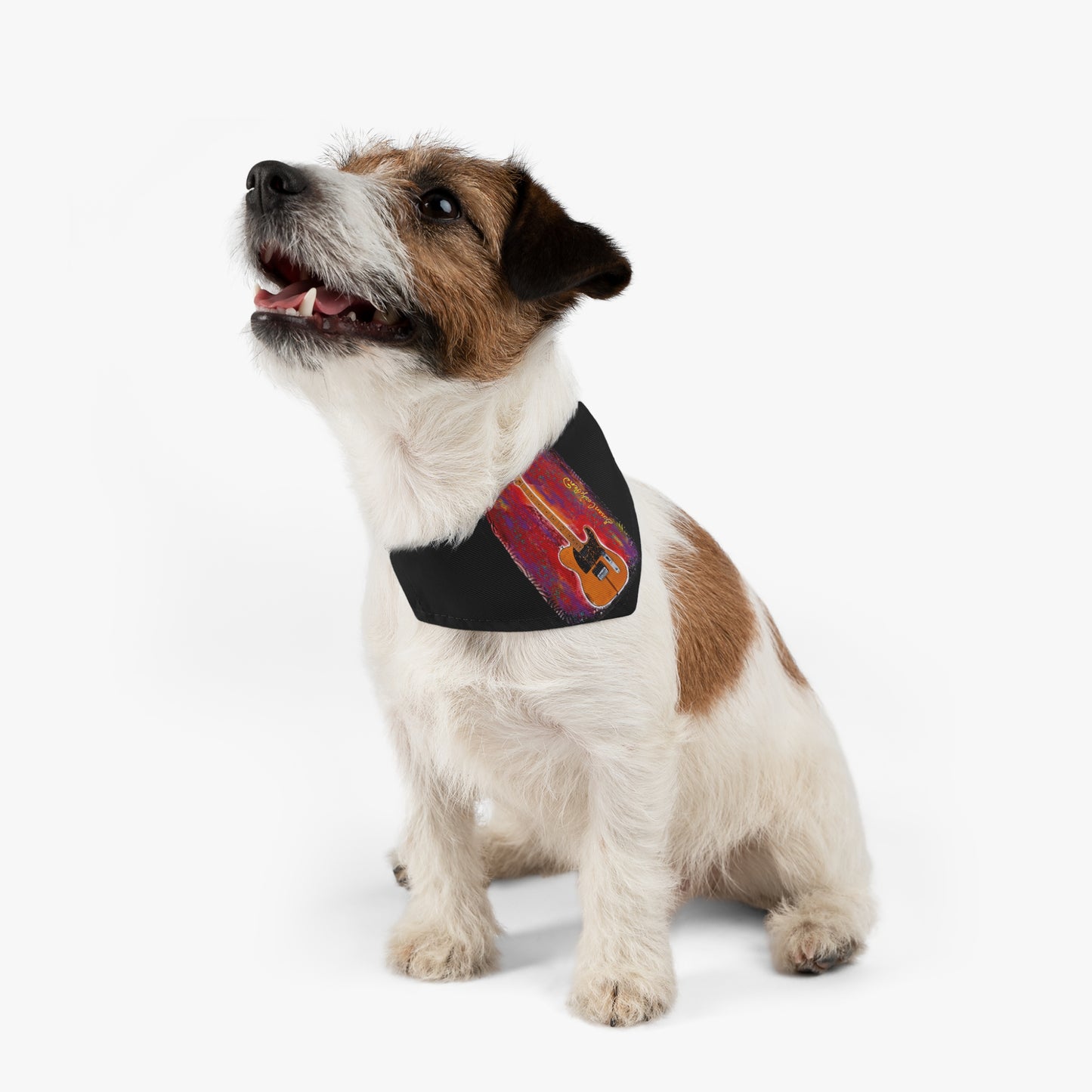 Prince inspired guitar - Pet - Dog - Cat - Bandana Collar - Dog bandanas - Cat Bandanas - bandanas - guitars - while my guitar gently weeps